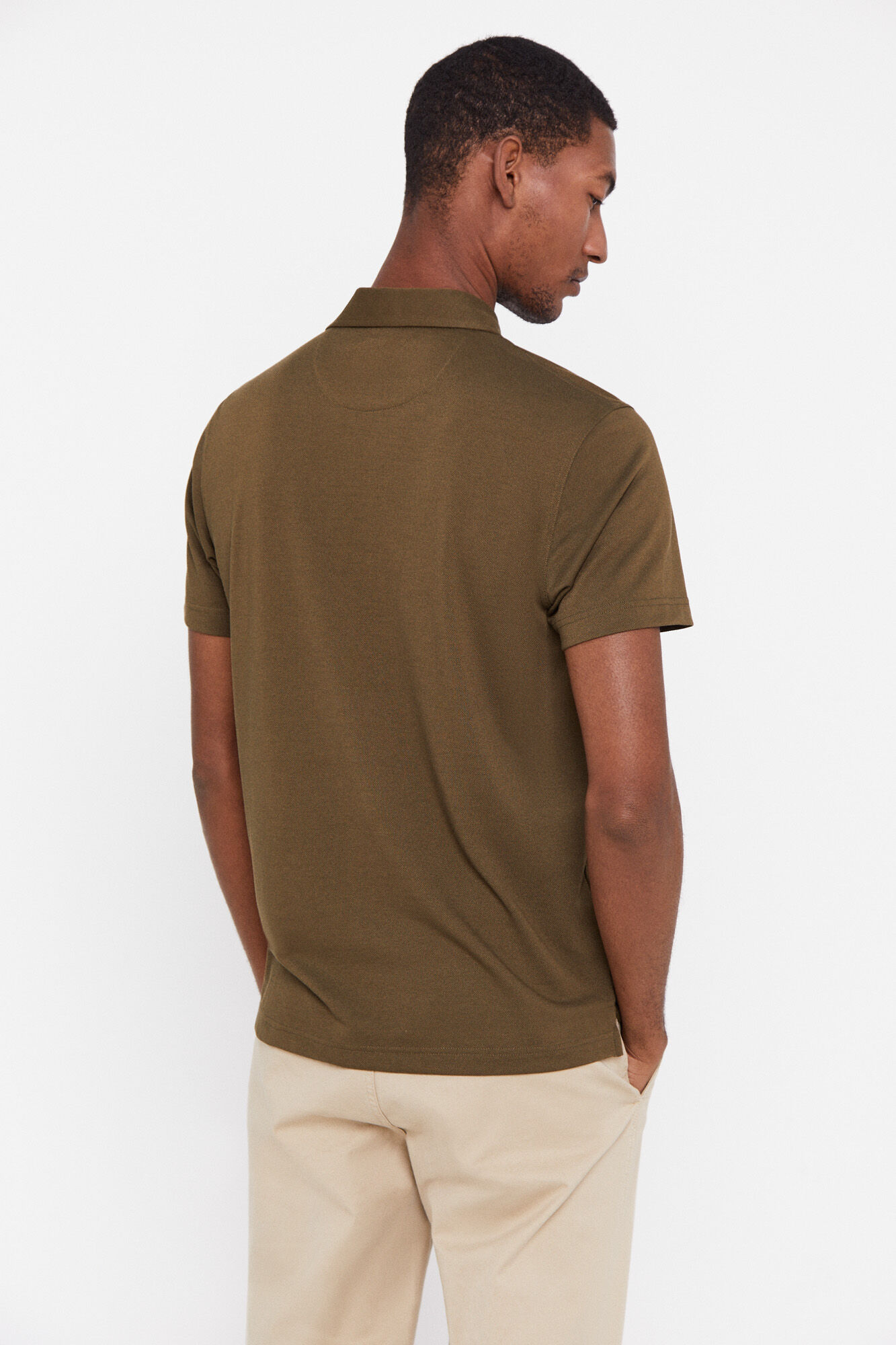 Camisa polo Coolmax - Cáqui