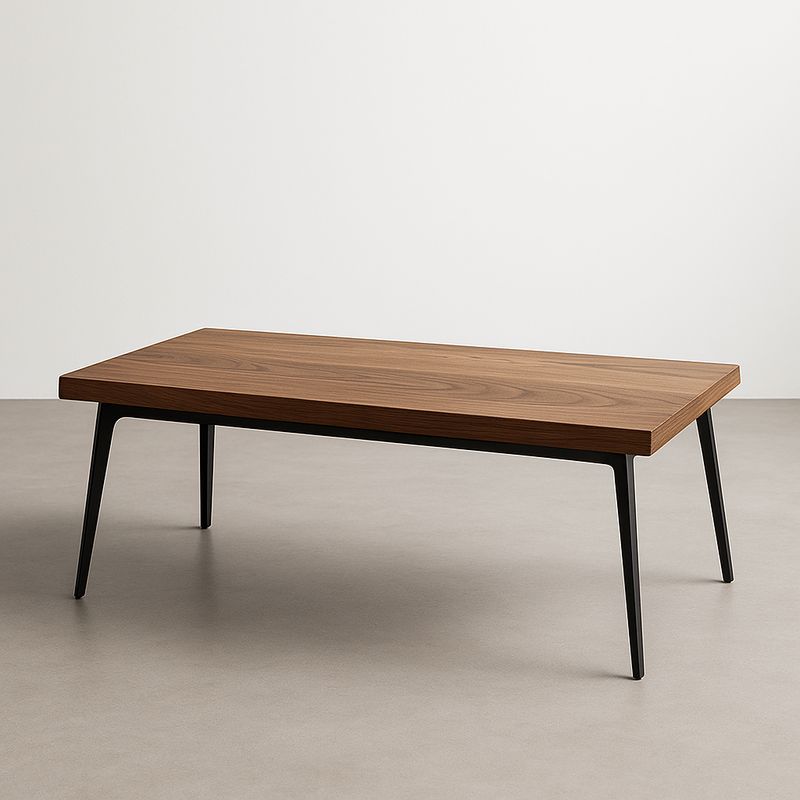 Couchtisch aus Holz und Metall, Maße 120 x 60 x 40 cm