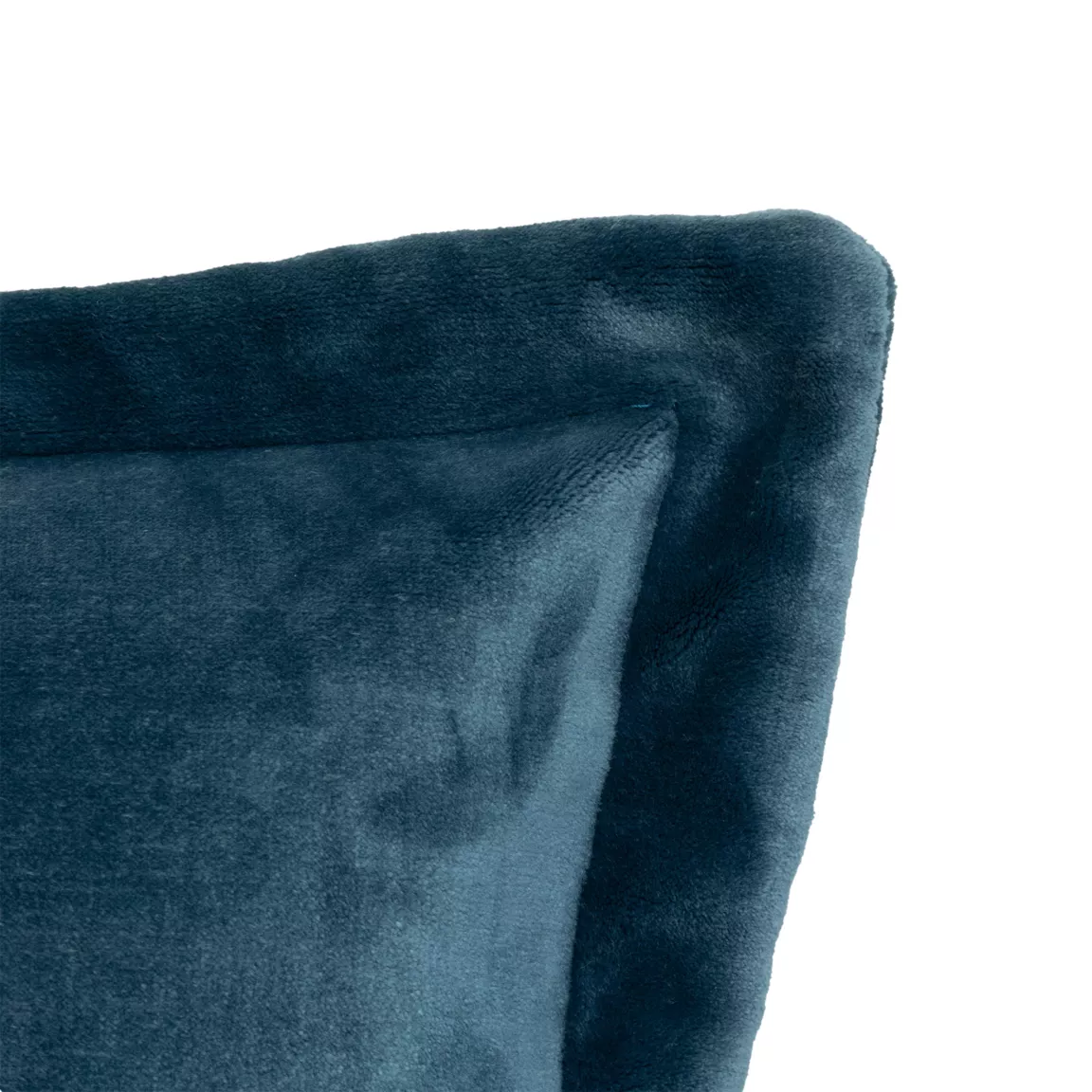 Coussin carré flanelle (53 x 53 cm) Cuddly Bleu foncé