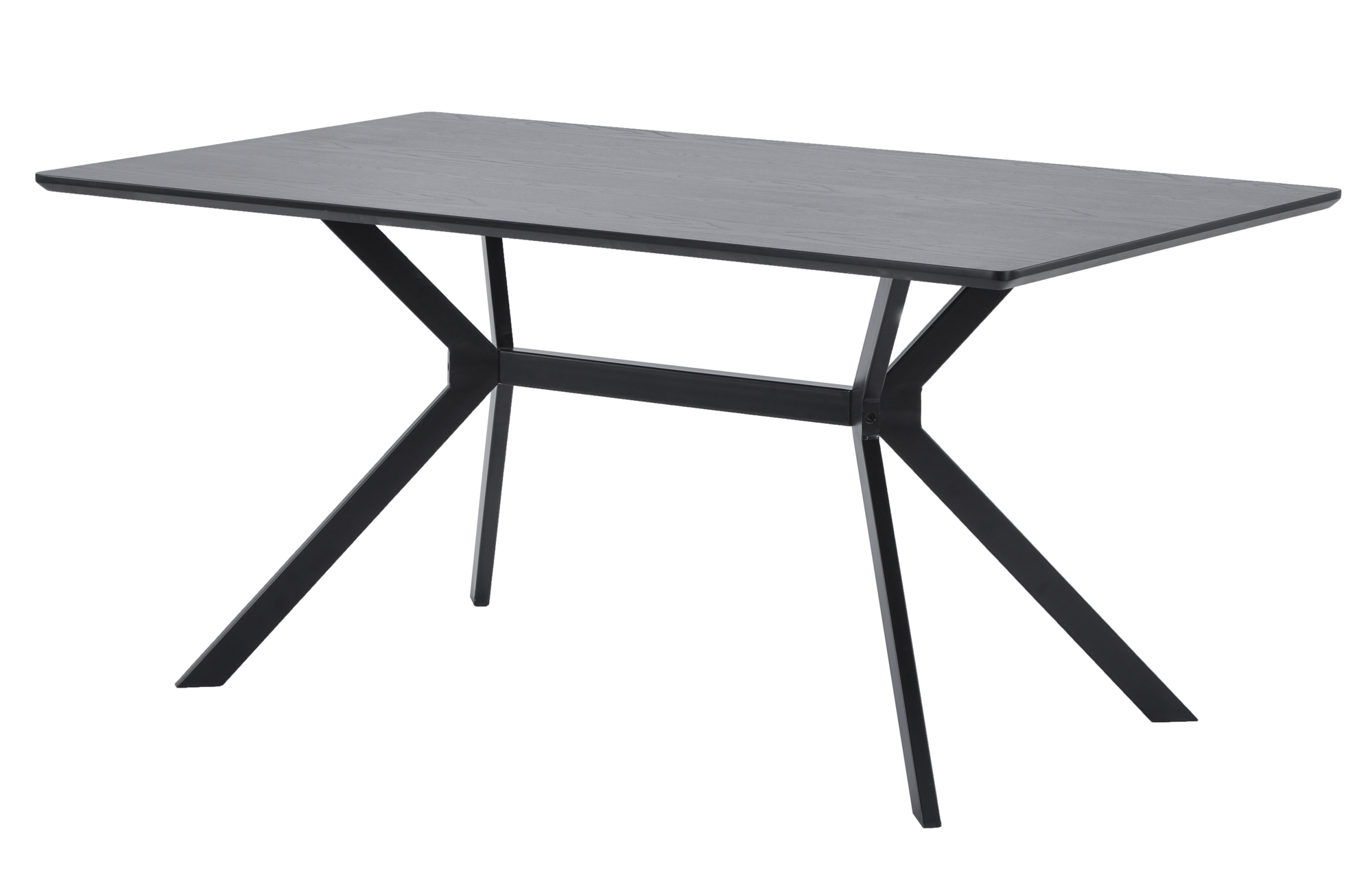 Eettafel Bruno rechthoek 200x90cm - zwart