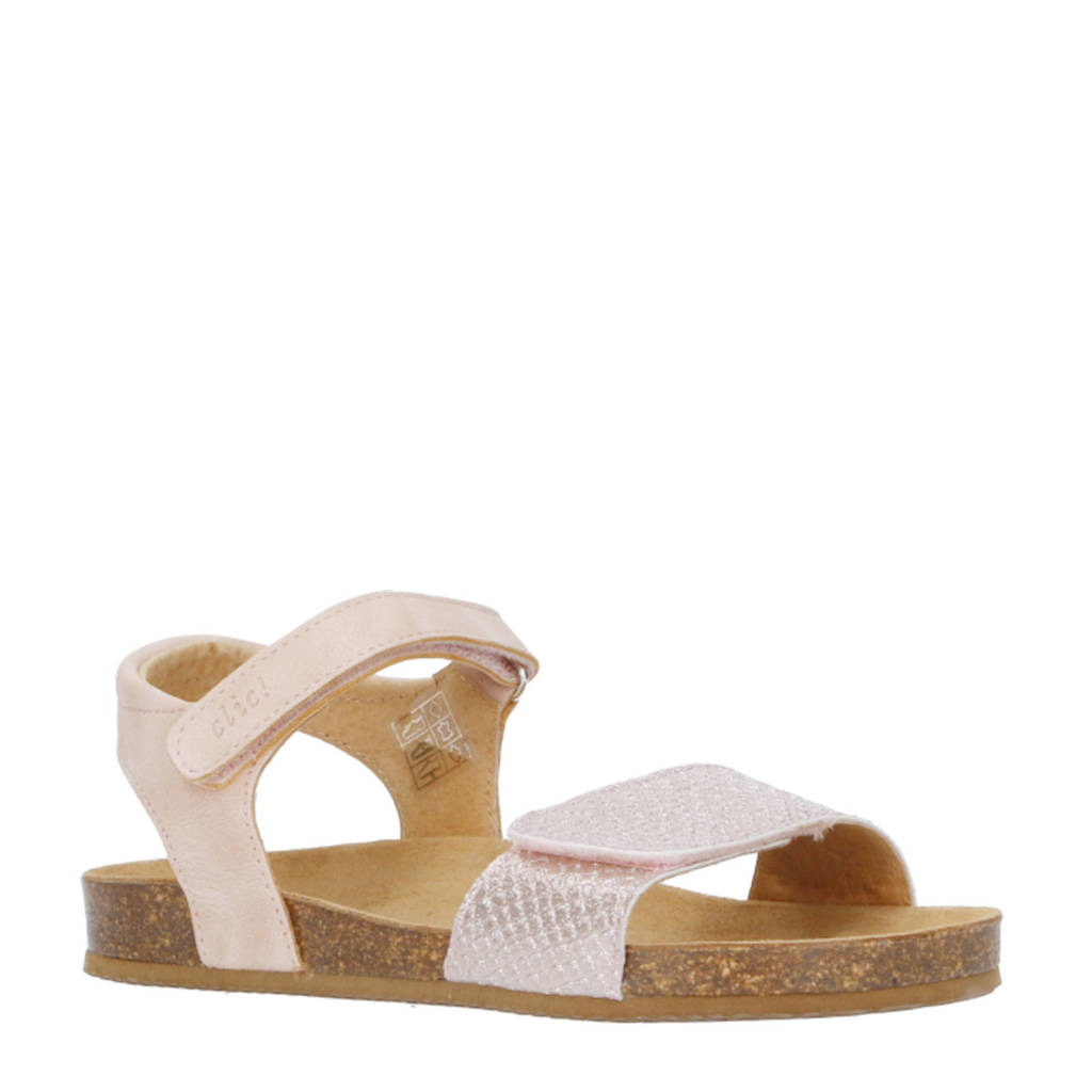 Clic! leren sandalen lichtroze