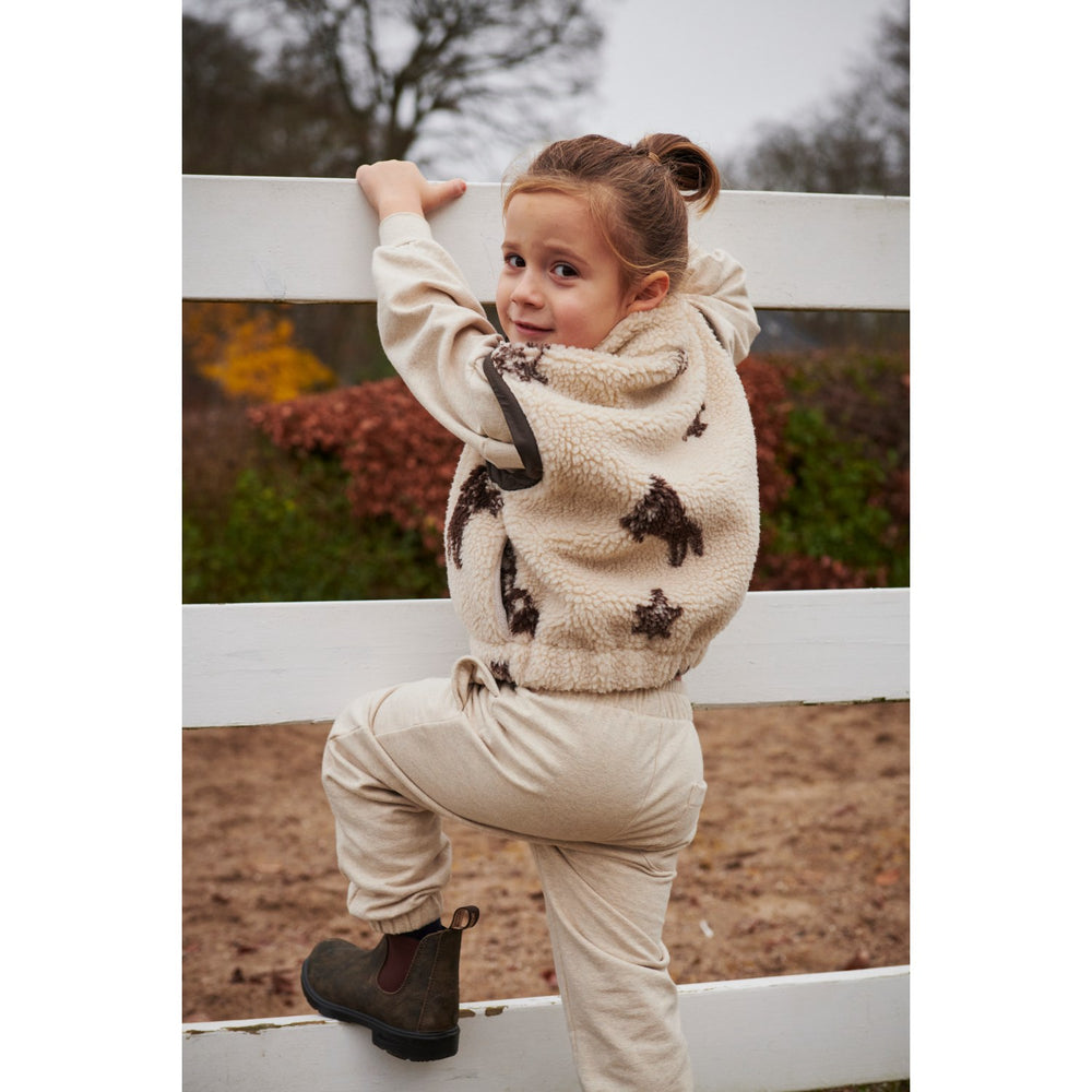 Køb COPENHAGEN COLORS Sand/Cowboy Comb. Printed Bamse Jakke W. Removable Ærmer