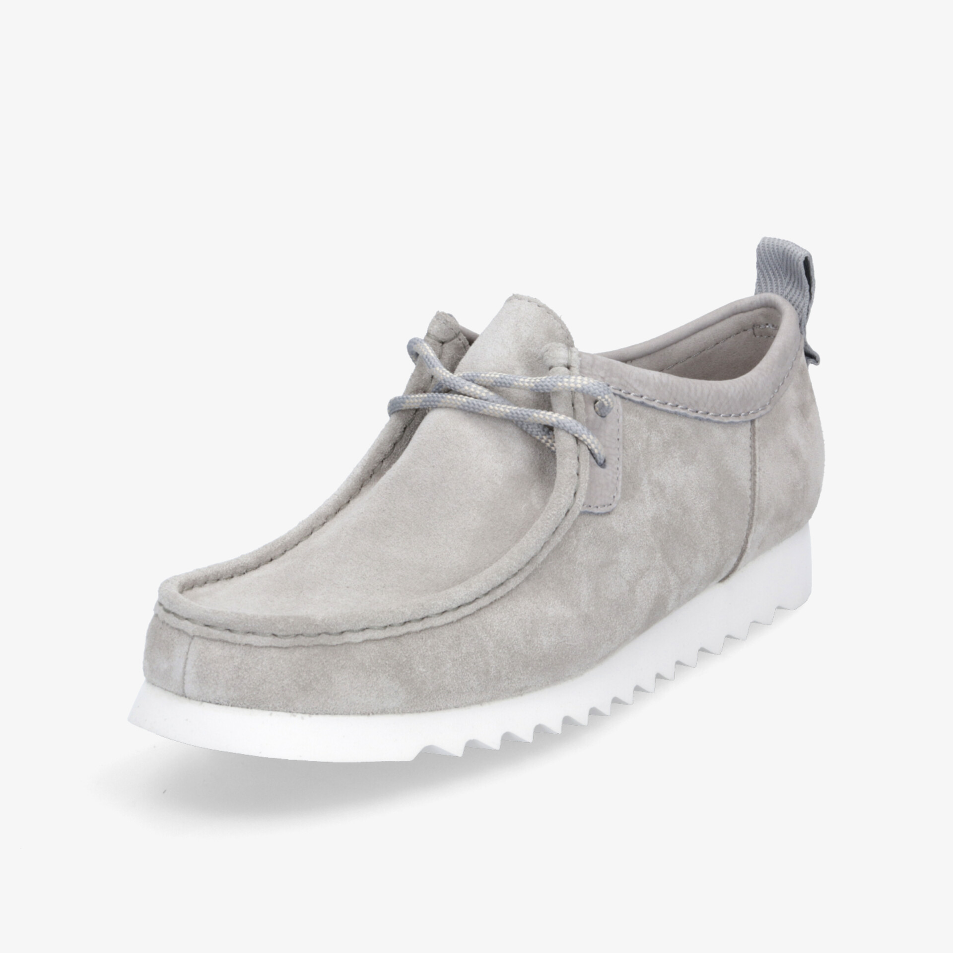 Clarks Wallabee Herren Schnürer grau