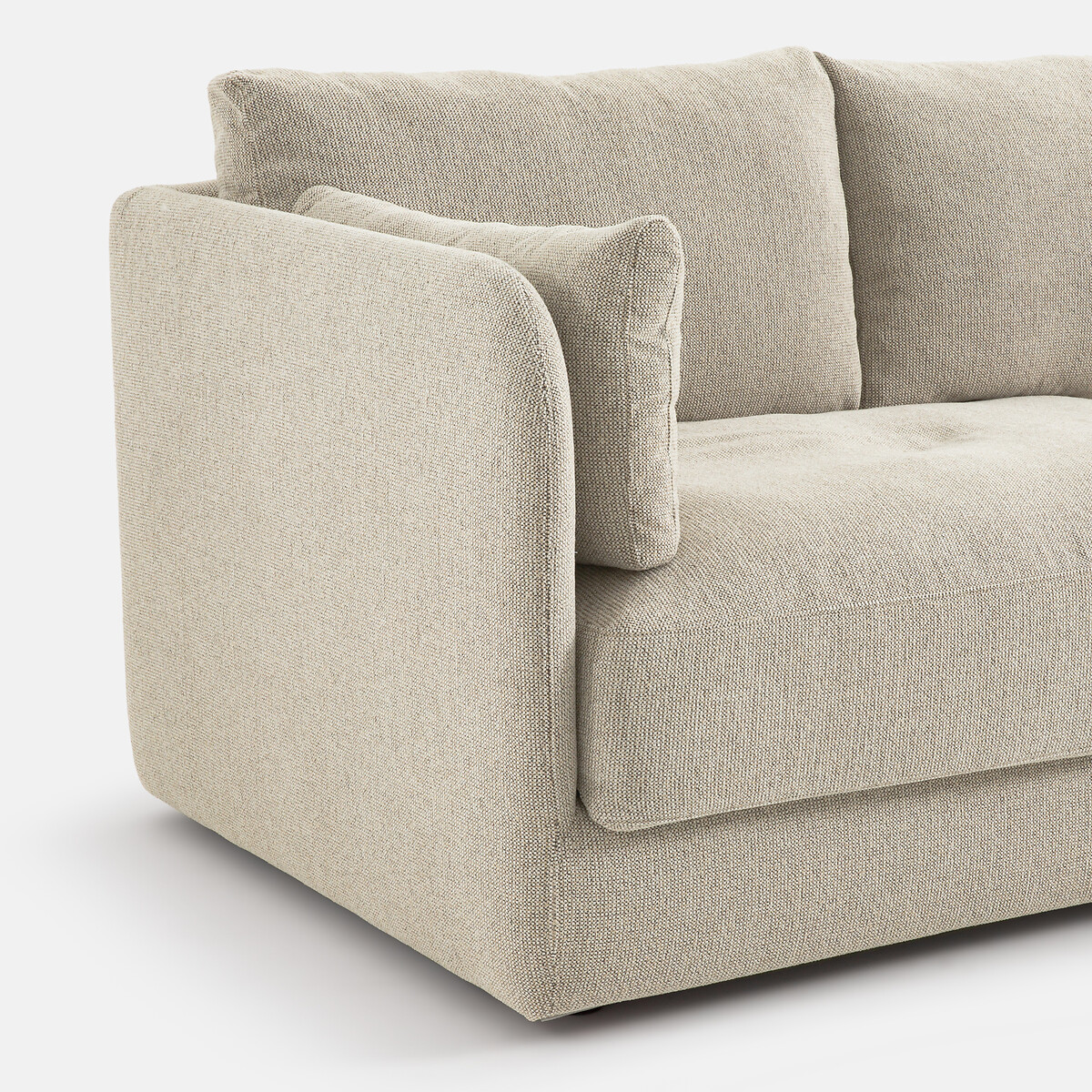 LA REDOUTE INTERIEURS<br>3 ou 4 lugares, tecido textura mesclado, Carmel