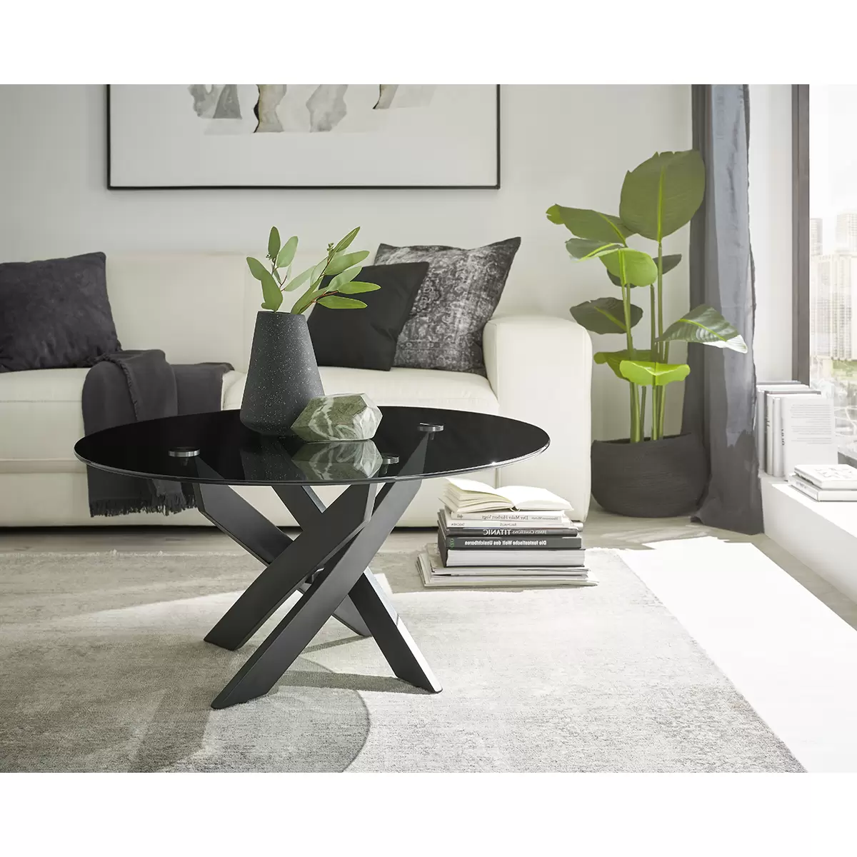 Salontisch Kopenhagen grau,schwarz