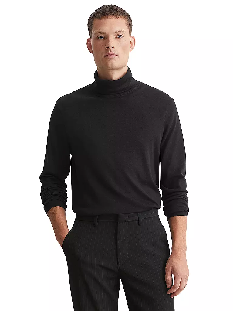 MARC O'POLO Langarmshirt  schwarz