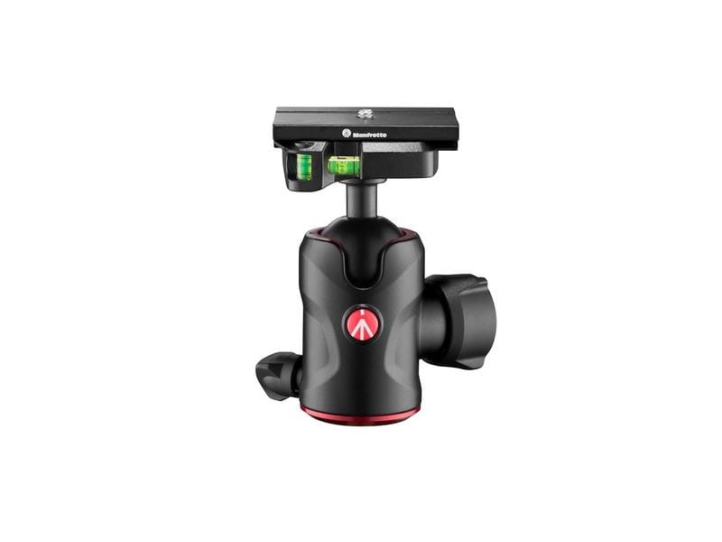 Manfrotto Kugelkopf MH496 Kugelkopf mit drei Wasserwaagen für eine perfekte Ausrichtung
