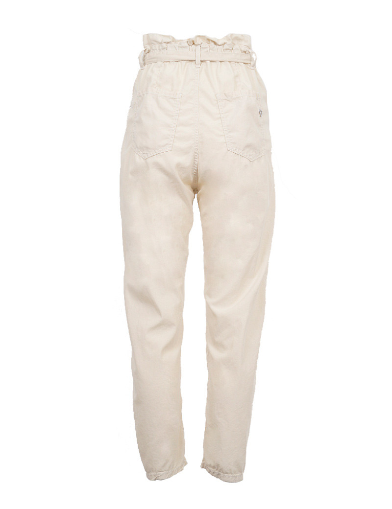 PLEASE PANTALON CARROT FLUIDE CEINTURE MAGNOLIA