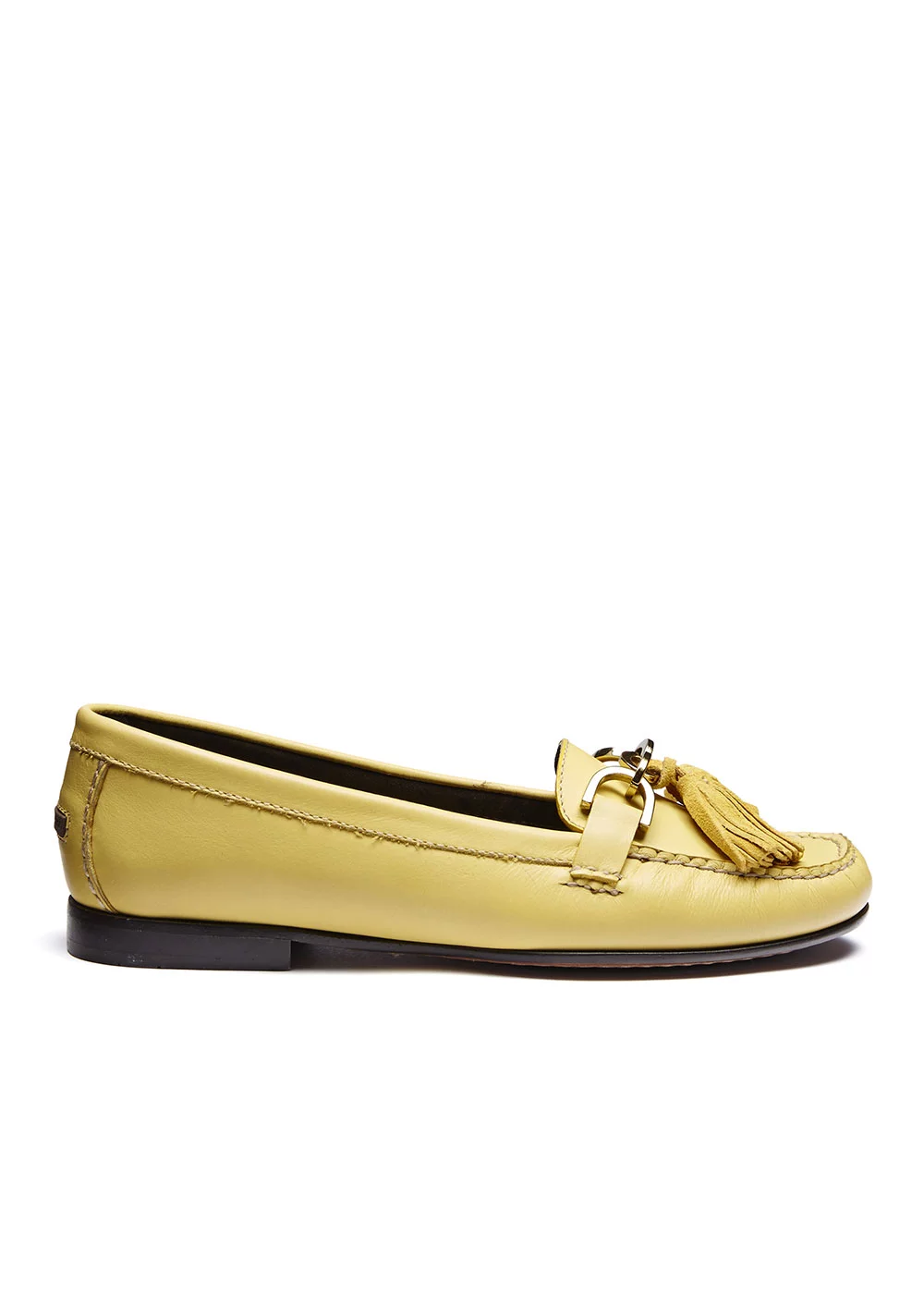 W TASSEL LOAFER CUIR JAUNE
