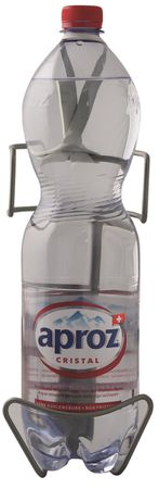 PET 1.5l-Flaschenhalter aus Edelstahl  grau