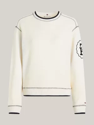 Moletom TH Monogram Texturizado de Corte Regular