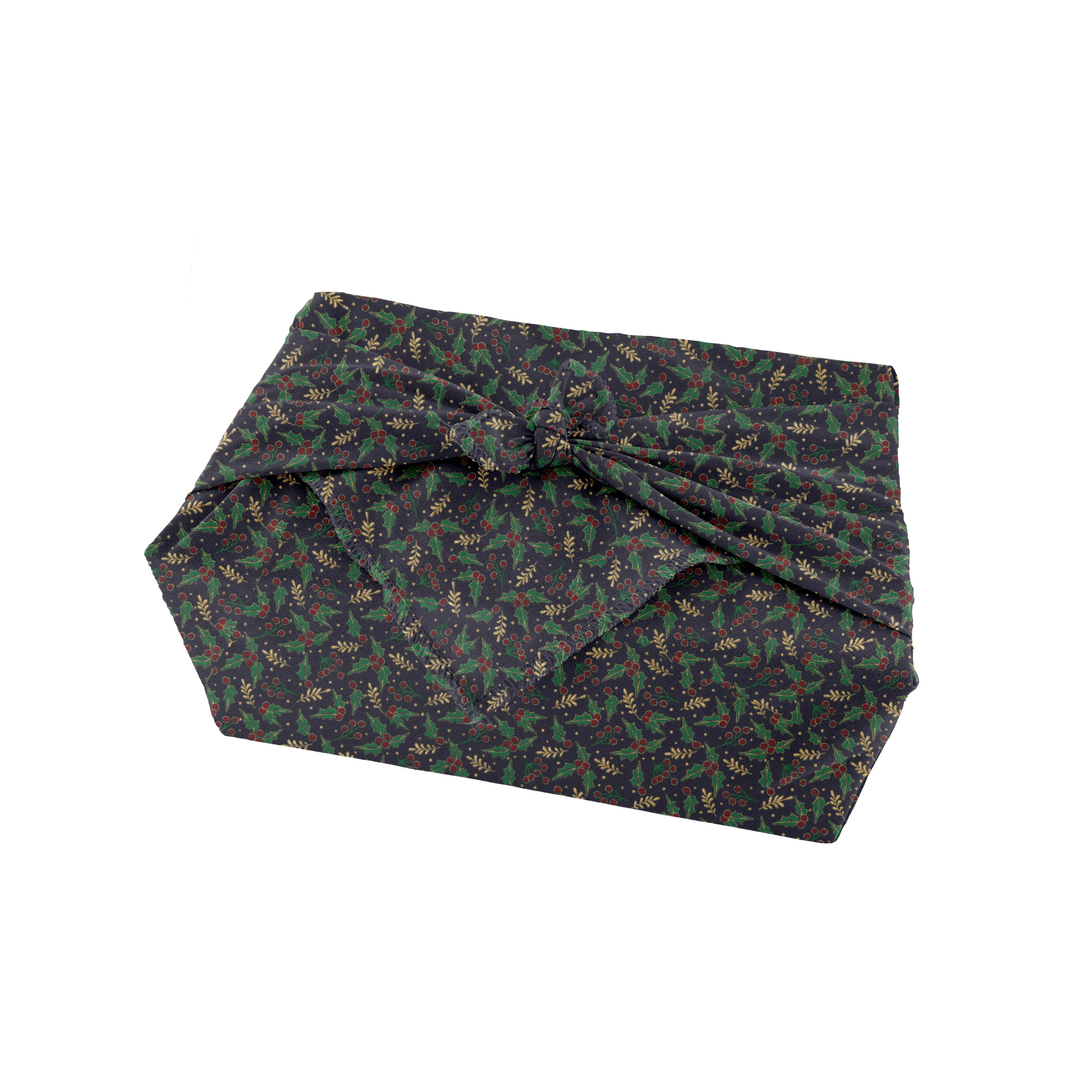 Furoshiki Moyen 48 X 48 Cm Ex2350 Houx Marine