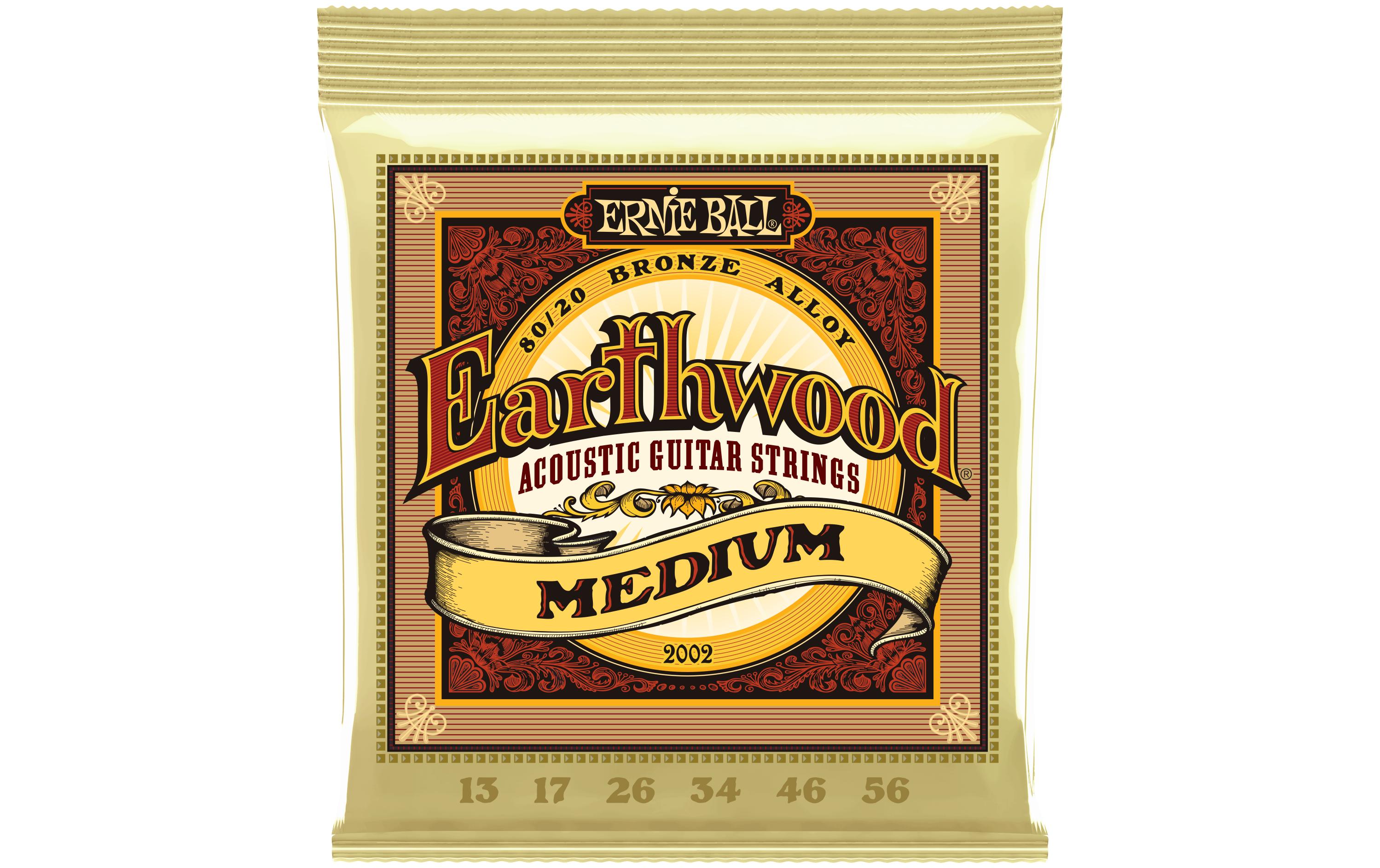 Gitarrensaiten 2002 Earthwood Bronze – Medium 13-56Saitensatz für Akustikgitarren
