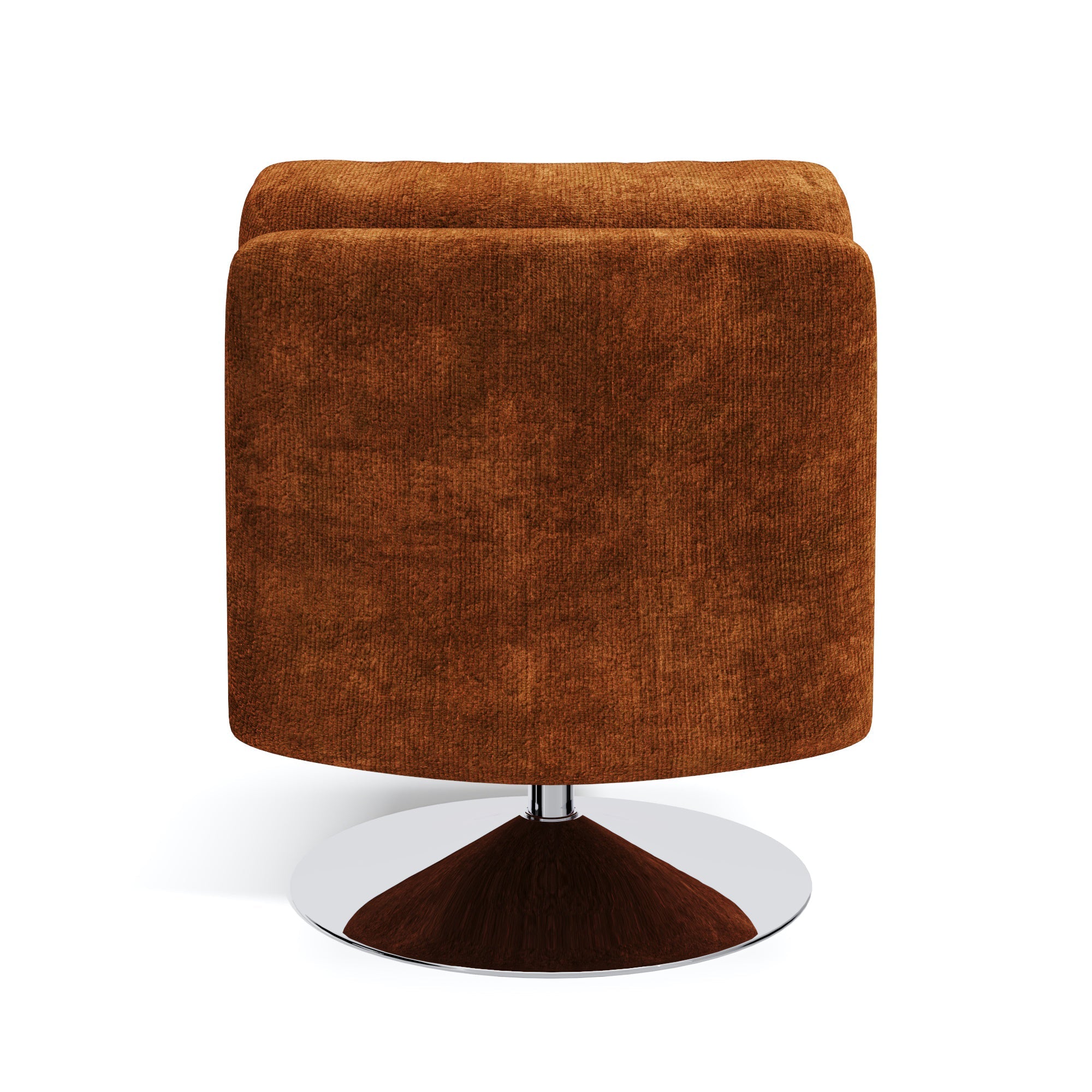 Fauteuil TIMELESS Fluweel met structuur Terracotta