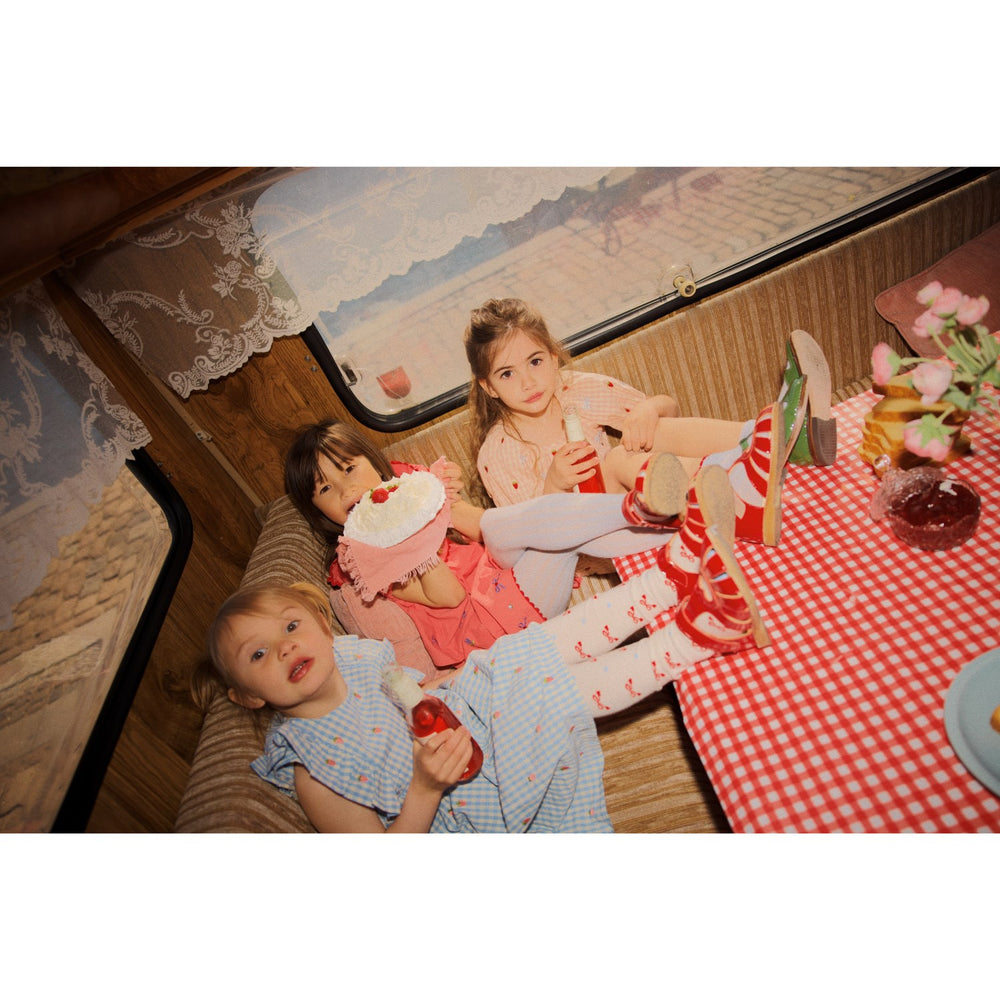 Køb Flöss Berry/bow Gingham Dolly Sløjfe Kjole