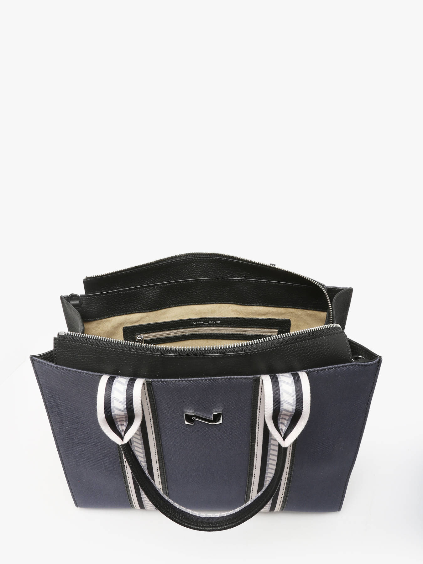 Sac cabas Nina canvas et cuir NATHAN BAUME