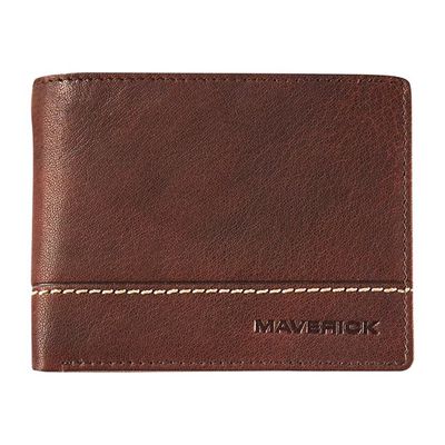 Maverick Rough Gear - Portefeuille - RFID - cuir de buffle pleine fleur à tannage végétal - brun