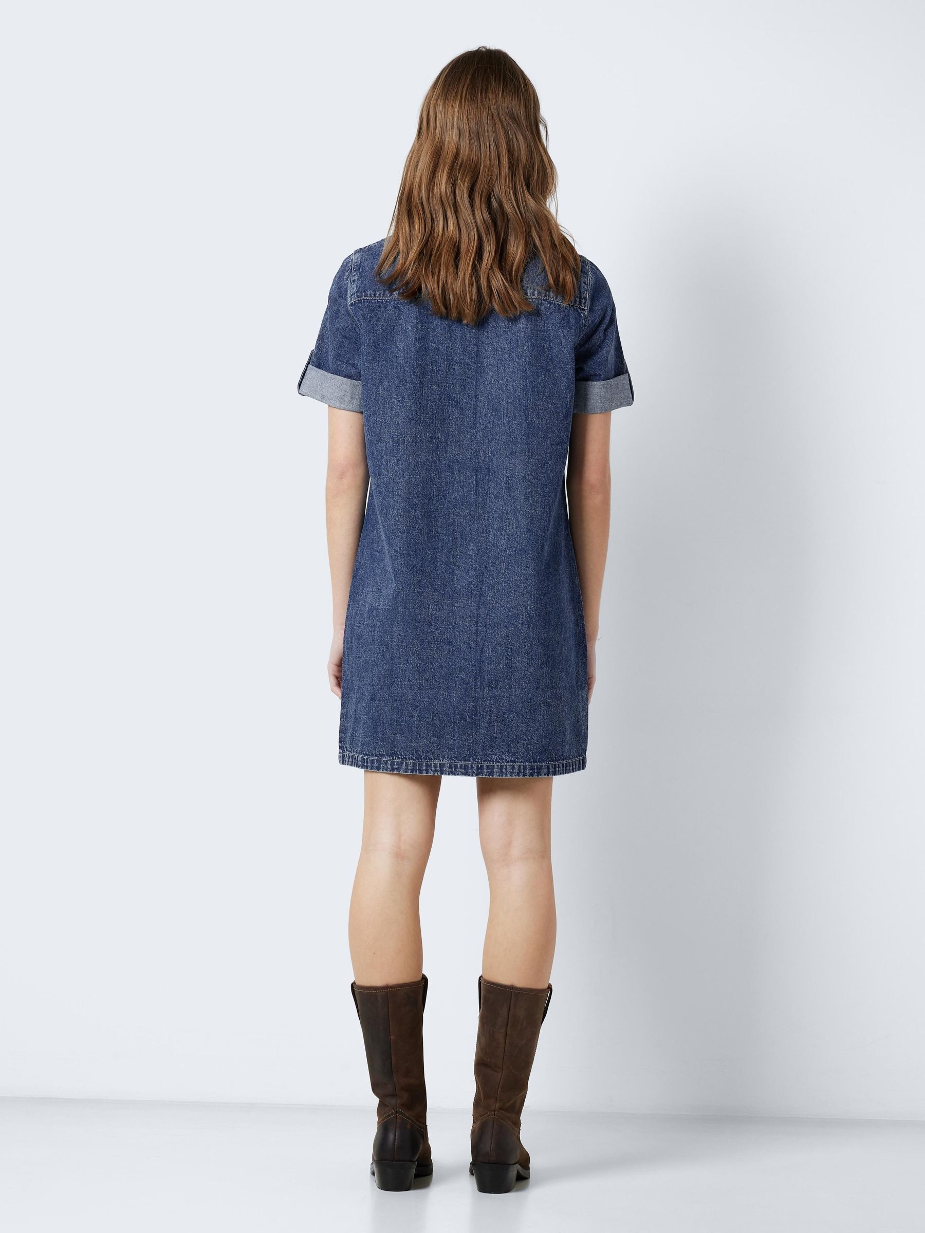 Noisy may Jeanskleid »NMNEW SIGNE S/S DENIM DRESS WG002MB NOOS« Brusttaschen