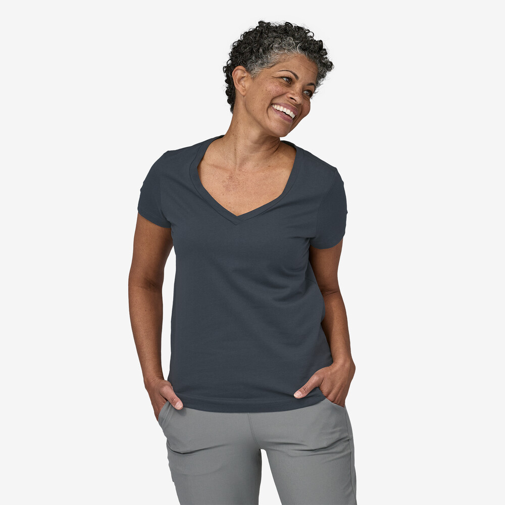 Damen-T-Shirt mit seitlicher Stromrichtung