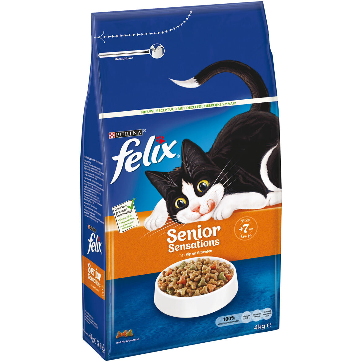 Felix Senior Sensations - Kattenvoer - 4 Kilogram - mix