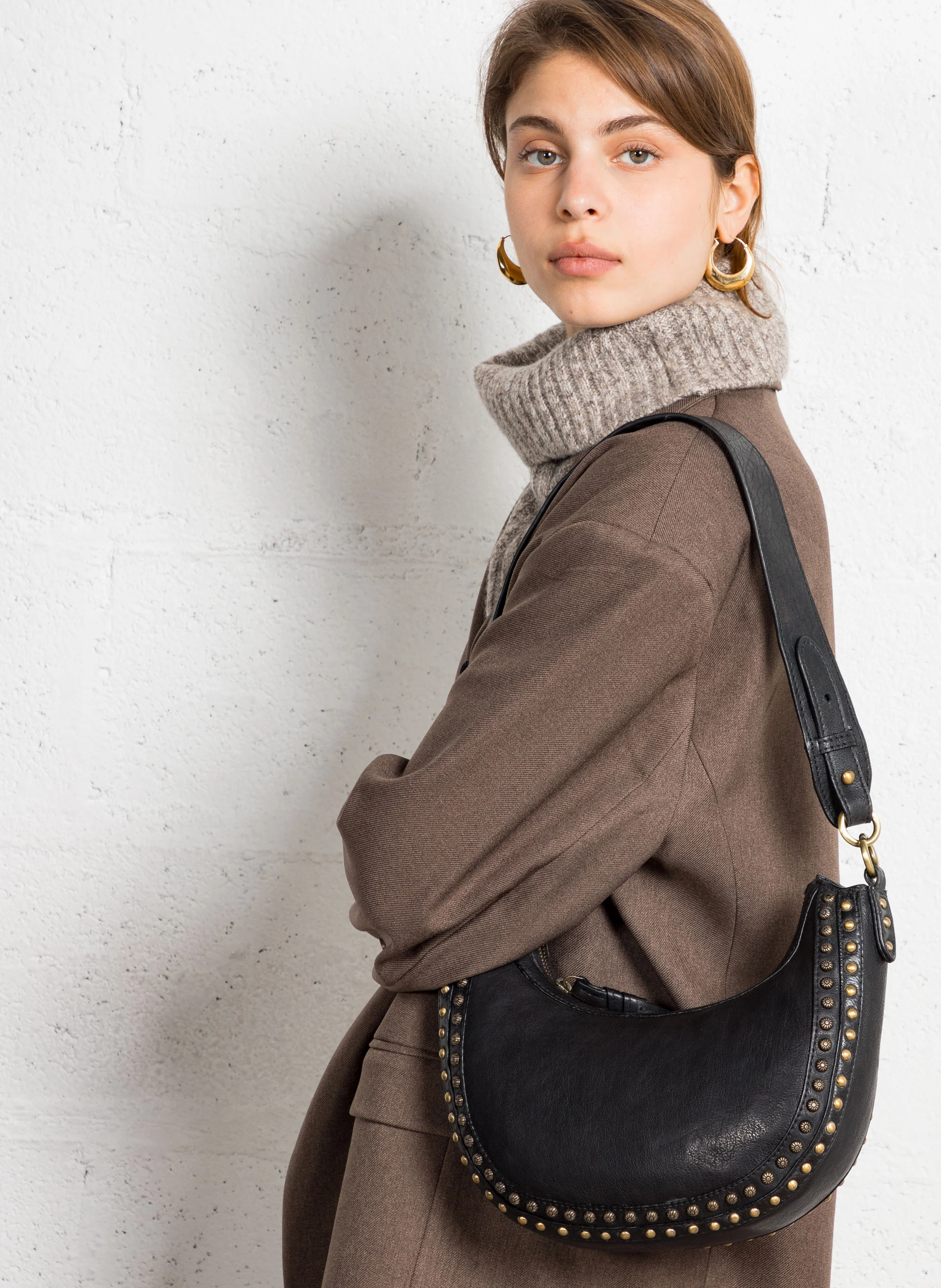 GASPARD - Sac bandoulière en cuir | Noir