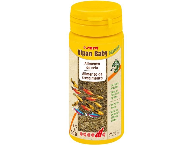 sera Vipan Baby Nature, 50 ml, 30g Alleinfuttermittel für alle Zierfische