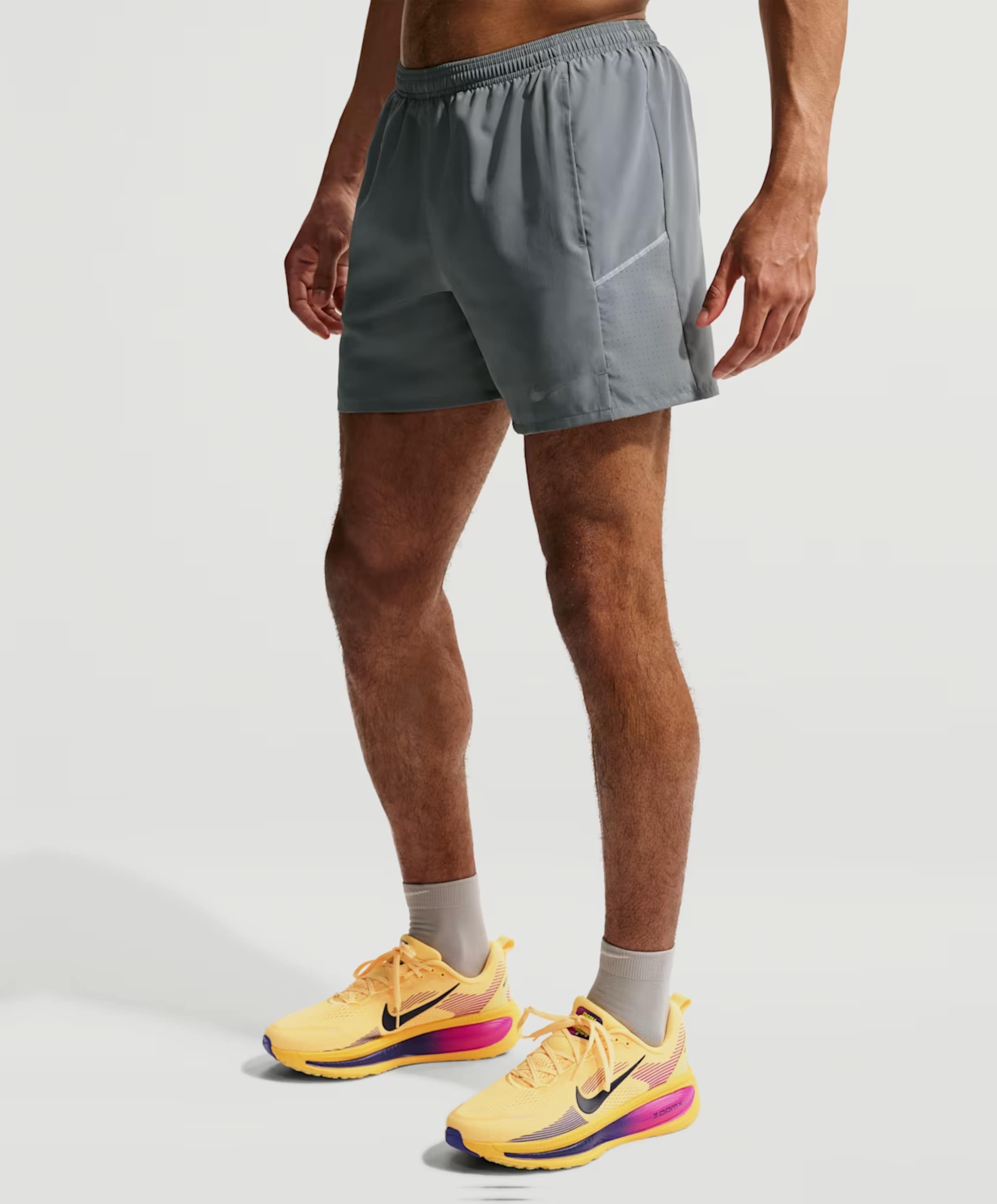 Nike Nike Miler Men's Dri-fit 5i Brief-l heren shorts grijs