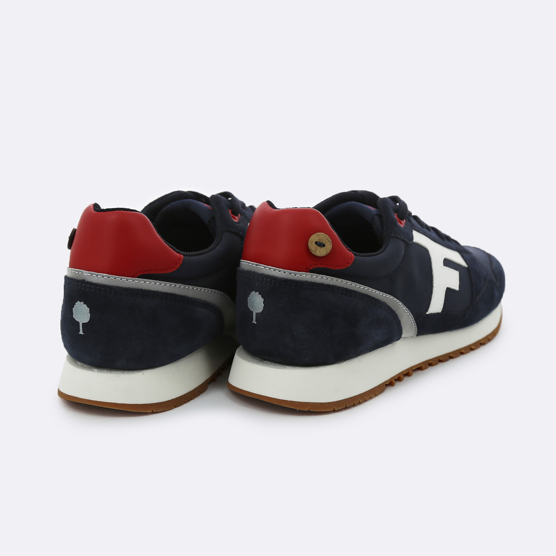 Runnings marine & blanche Polyester recyclé - modèle Elm