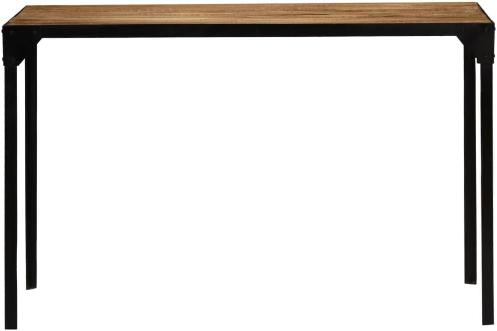 Outdoor-Möbel-Esstisch Massiv Rough Mange Holz und Stahl 120 cm-Möbel