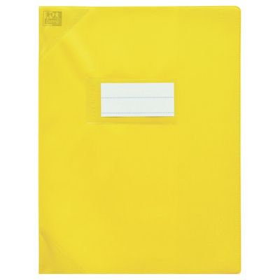Oxford Strong Line - Protège cahier sans rabat - 24 x 32 cm - jaune opaque