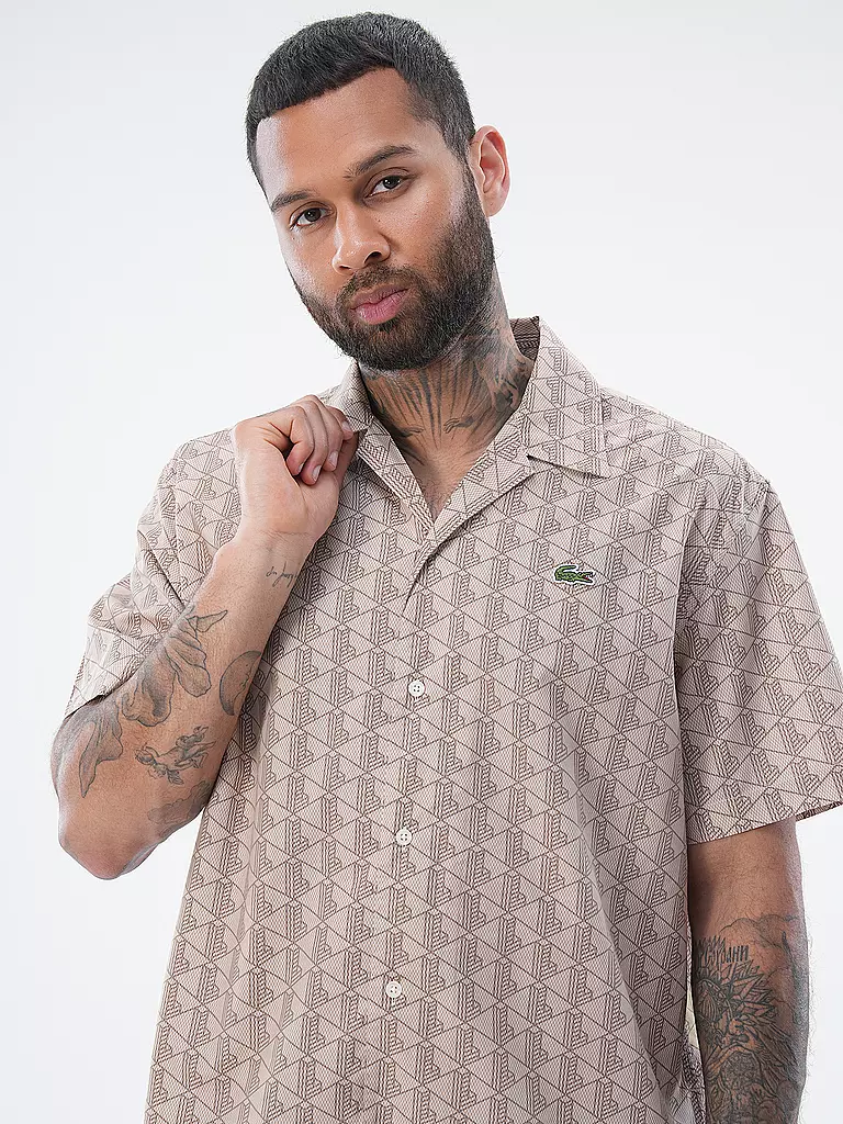 LACOSTE Hemd  beige