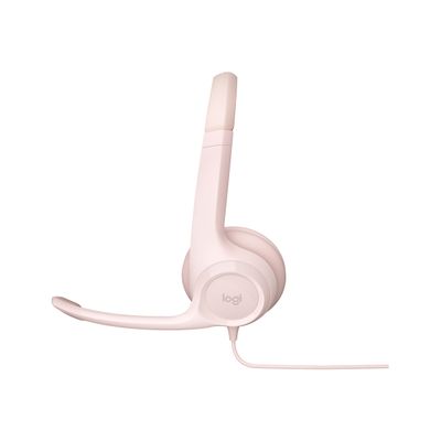 Logitech H390 - Casque filaire avec micro - USB-A - rose