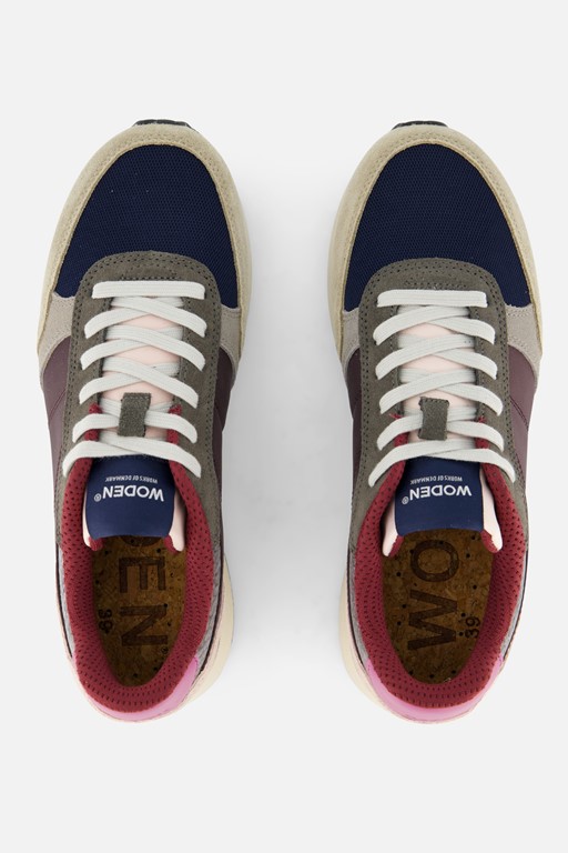 Woden Ronja Sneakers bruin Leer