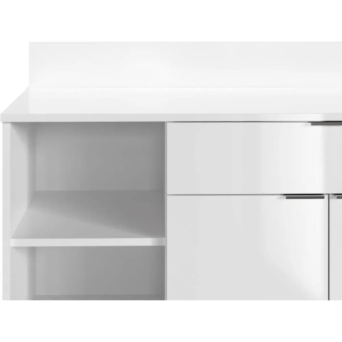 TBS Buffet de Cuisine - Mélaminé Blanc