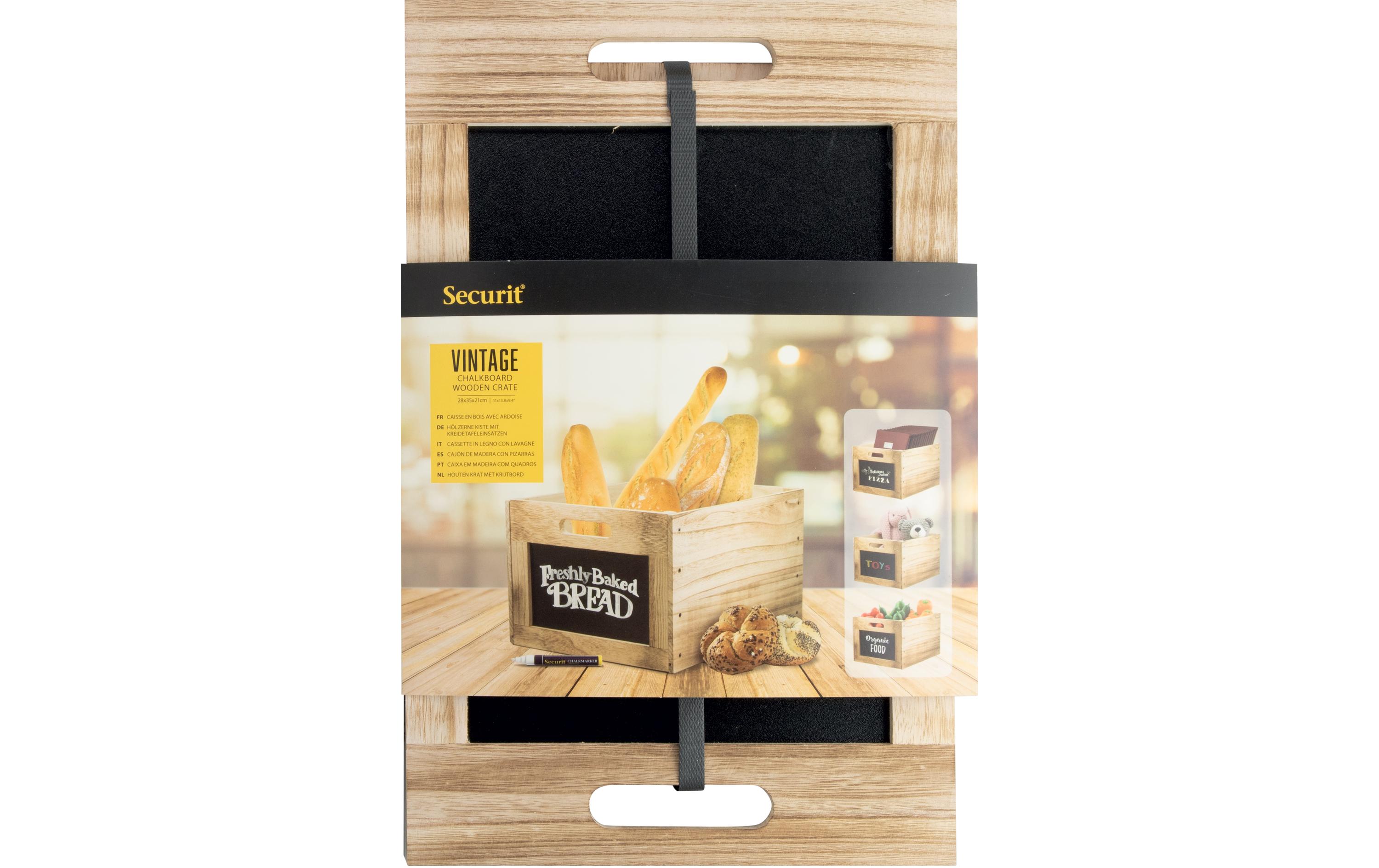 Aufbewahrungsbox 21 x 35 x 28.3 cm BraunHolzbox zur Aufbewahrung