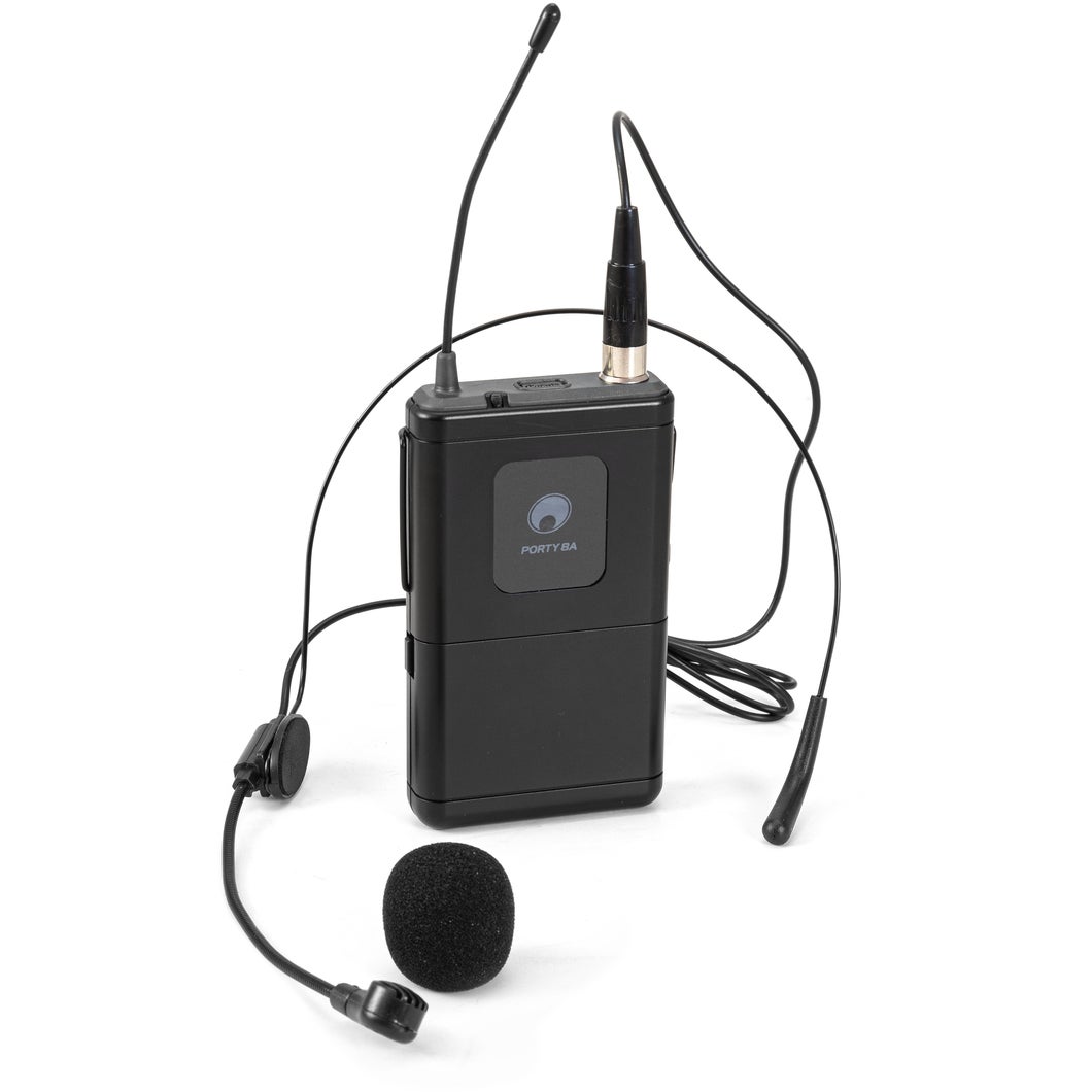 Omnitronic Porty-8A bodypack met headsetmicrofoon (863.1 MHz)