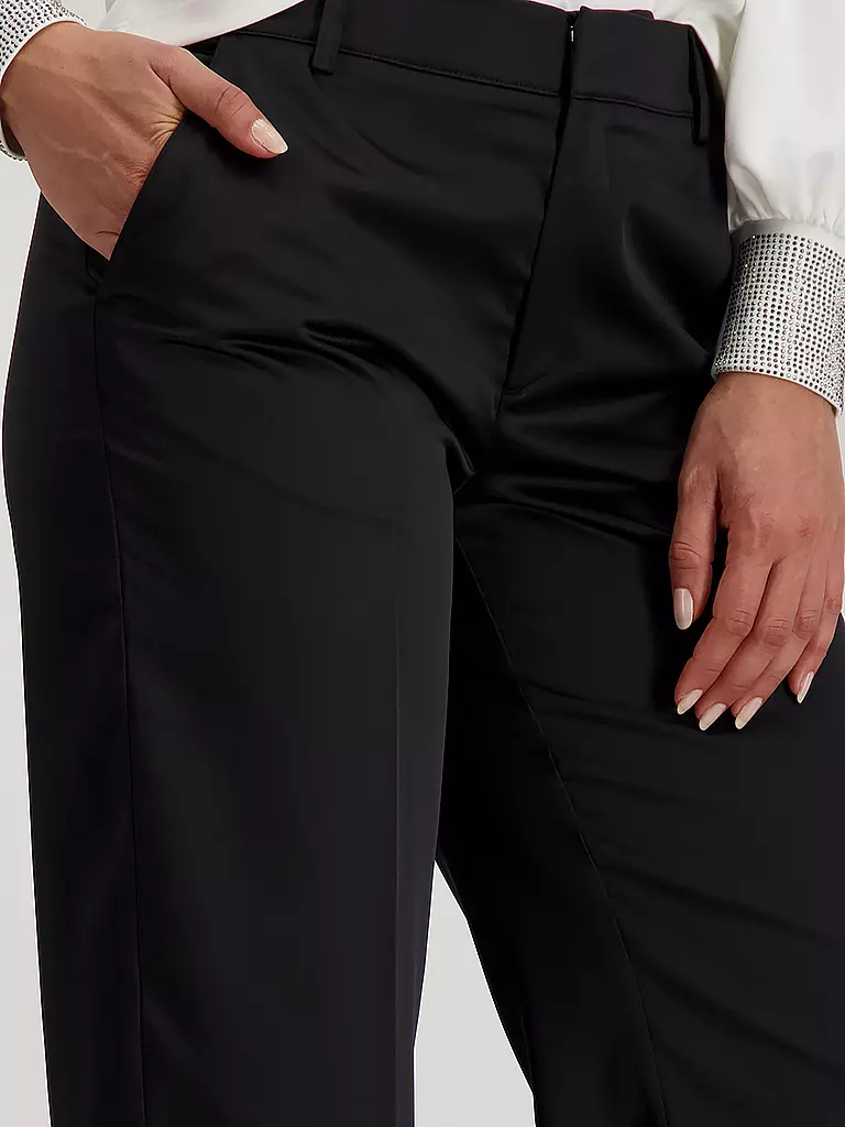 MONARI Businesshose Wide Fit schwarz