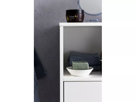 FinBuy Armoire de toilette 30x95,5x30cm Meubles de salle de bain Étagère Moderne