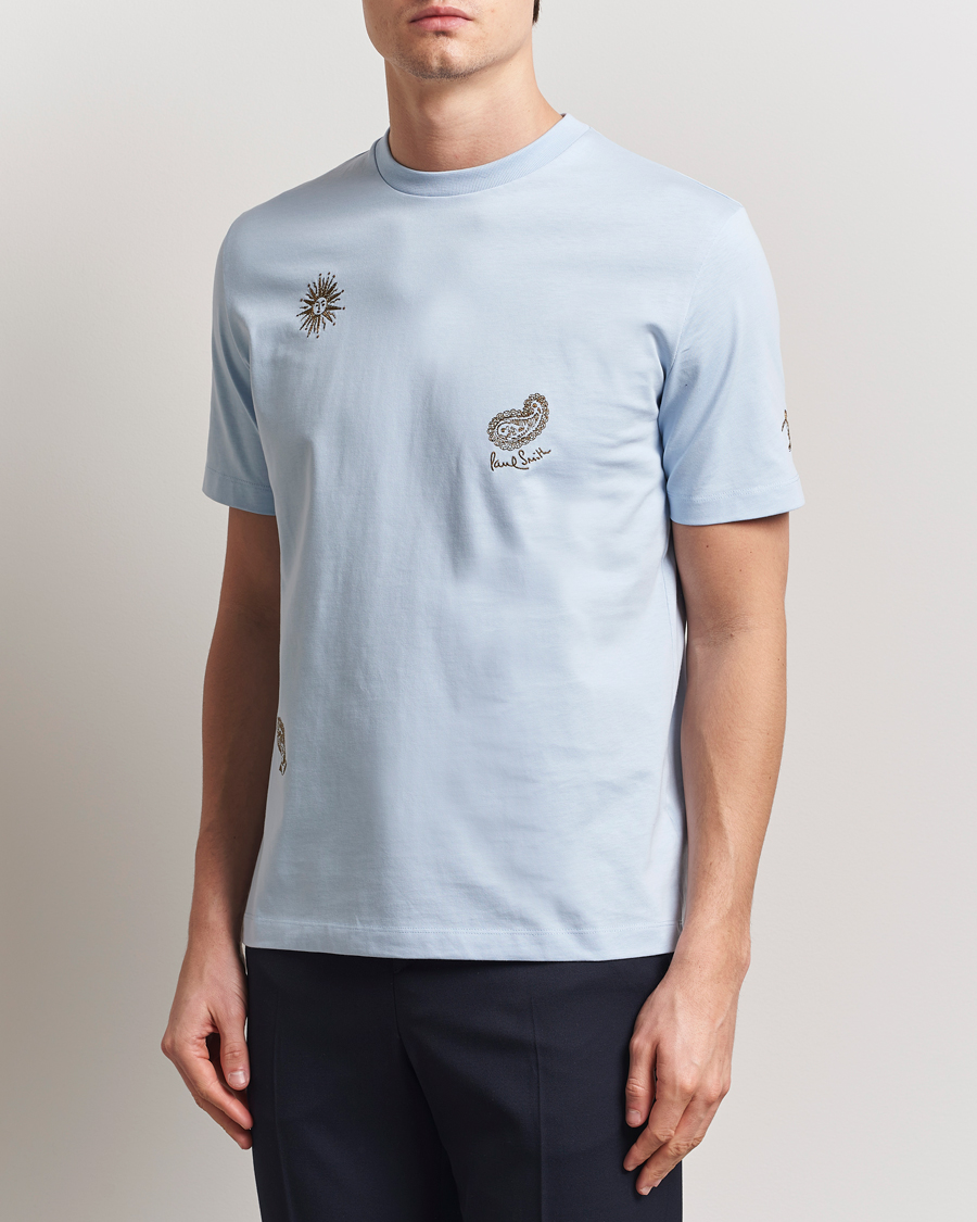 Paul Smith Embroidered T-Shirt Light Blue