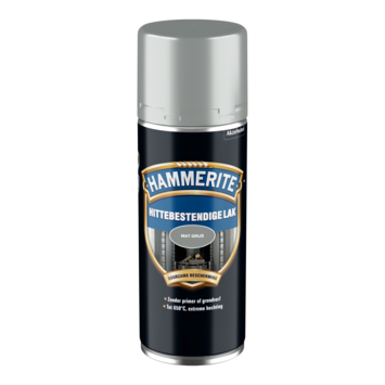 Hammerite hittebestendige lak mat grijs 400 ml