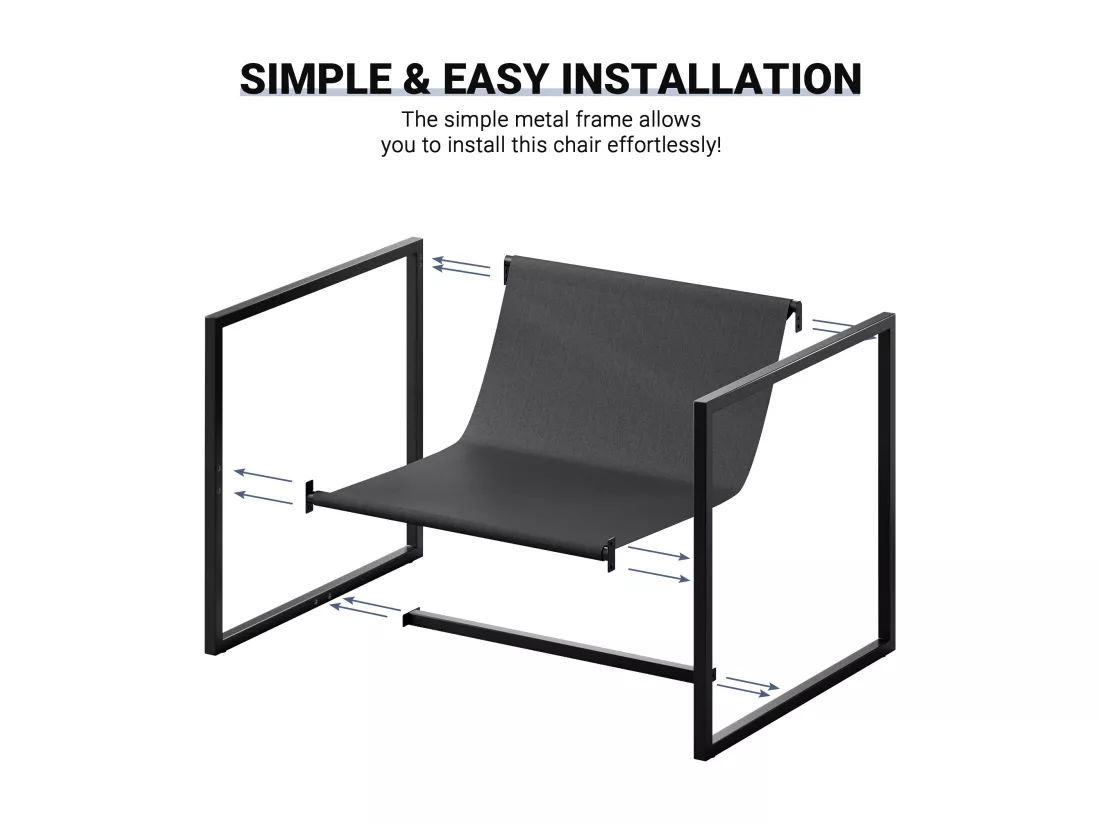 Fauteuil de Salon Confortable en sherpa - avec Siège Épais et Pied Métal - ergonomique - profondeur d'assise 51cm - Bleu
