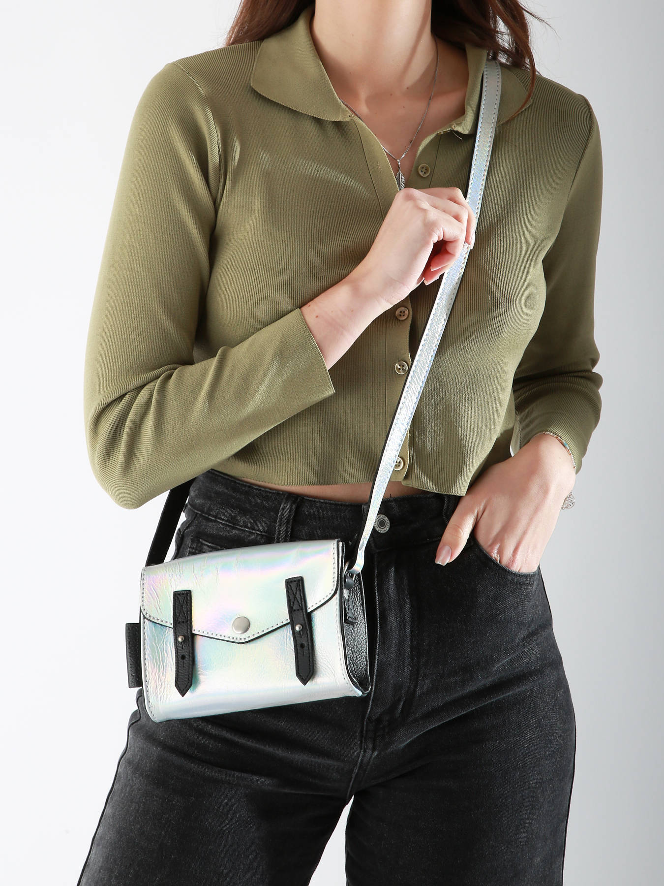 Sac bandoulire Le Mini Indispensable Givre PAUL MARIUS