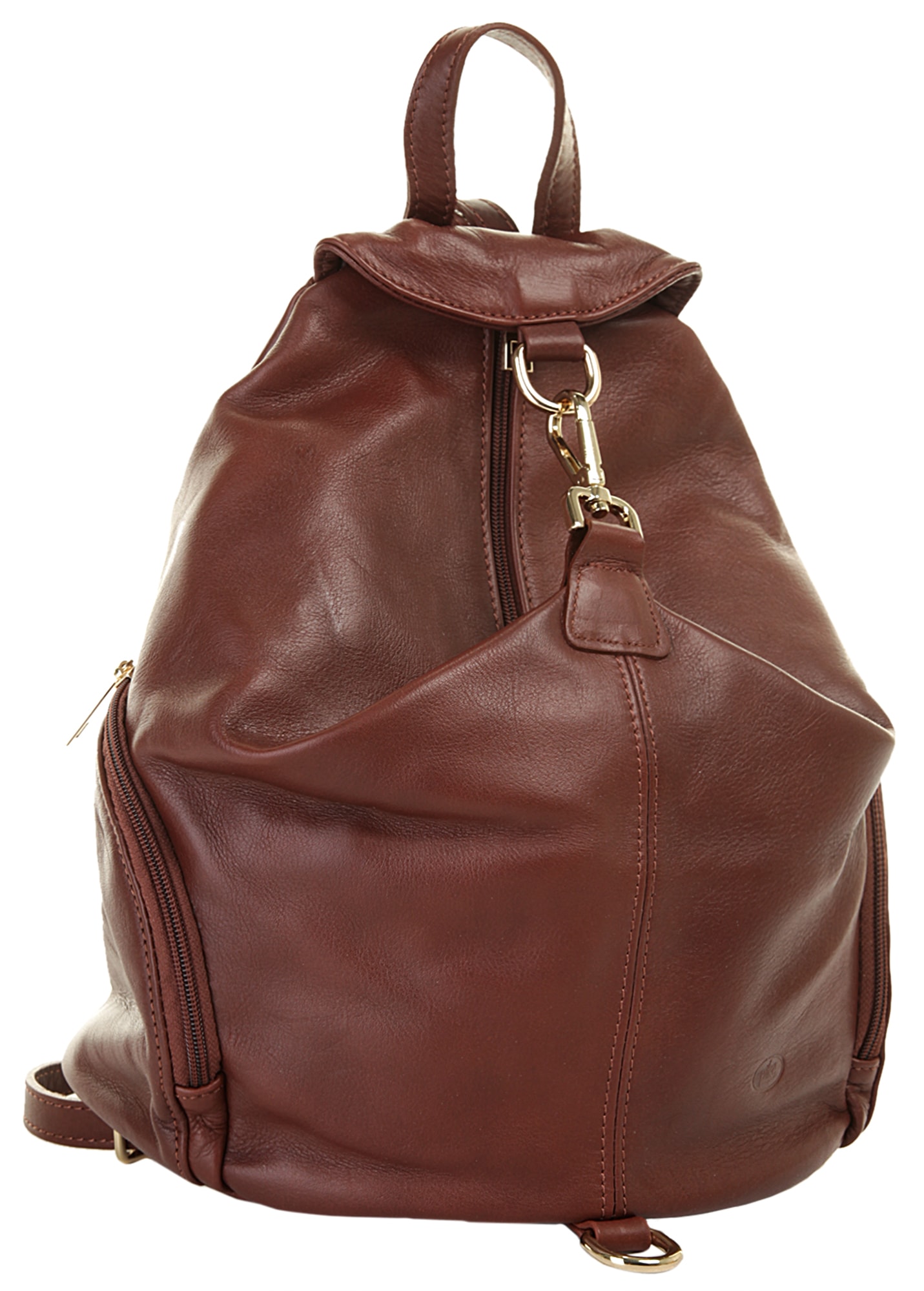 Piké Cityrucksack echt Leder, Made in Italy