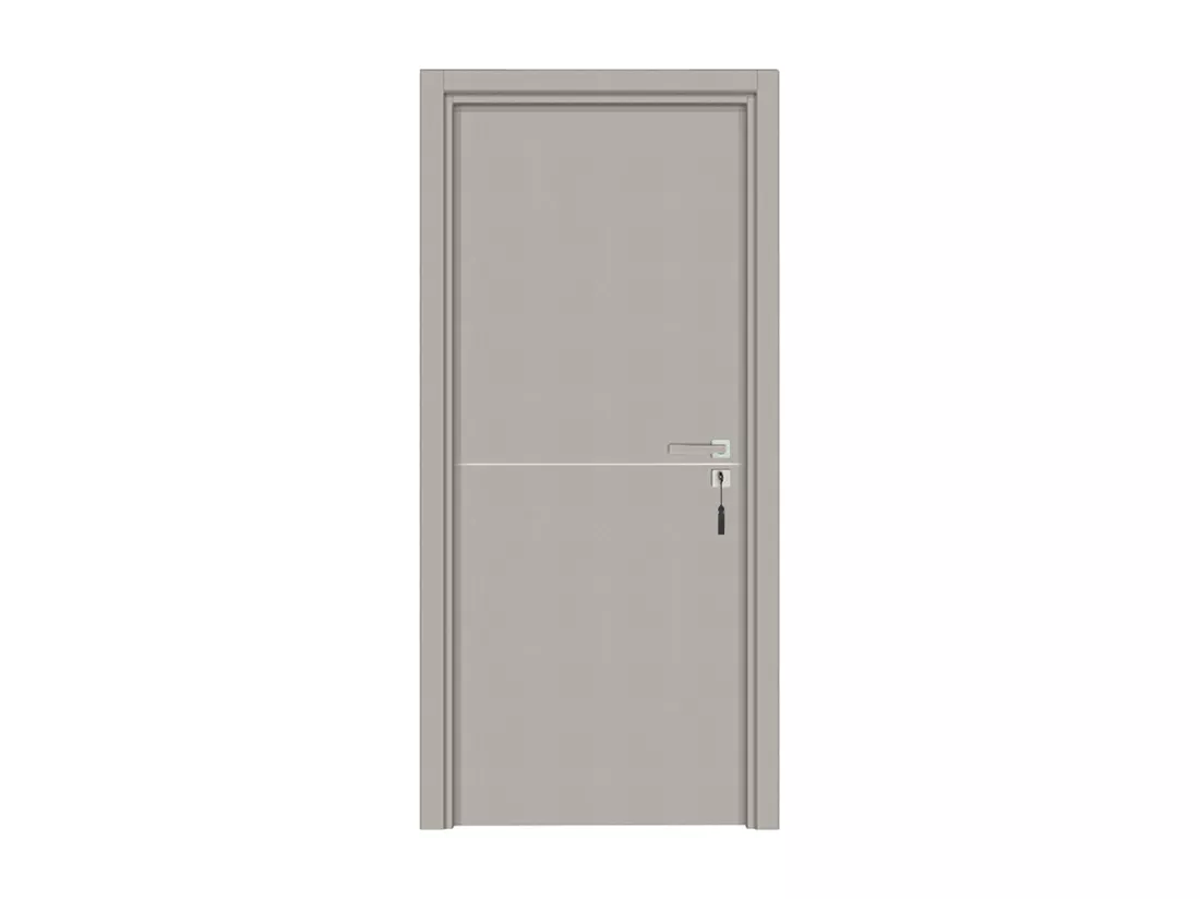 Bloc-porte pose fin de chantier collection Premium Riva, H.204 x l.83 cm, aspect cuir argile, réversible