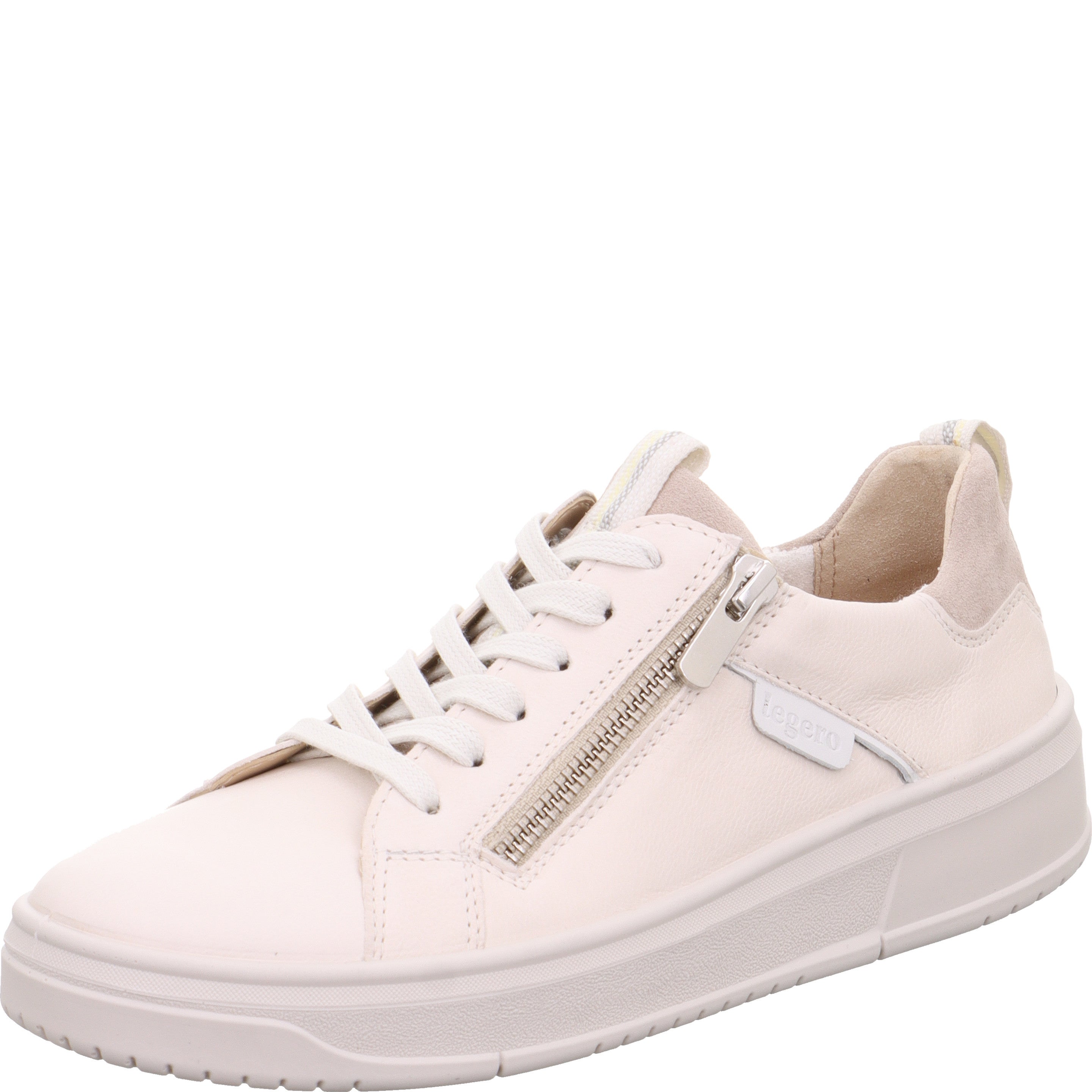 legero REJOISE Damen  Sneaker low mit Reißverschluss - Farbe: Soft Taupe - Größe: 6.5