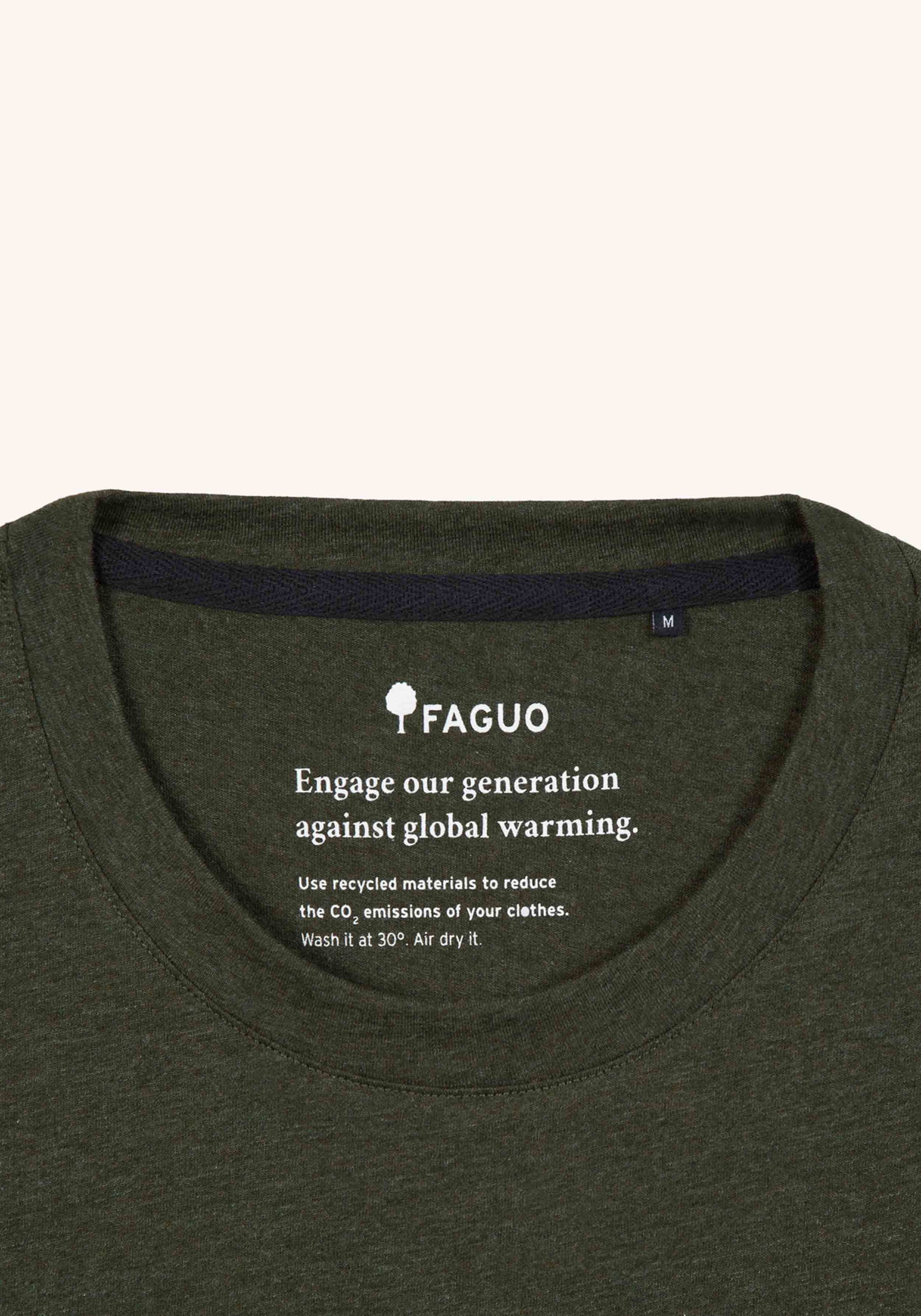 Faguo T-Shirt Olonne Knit Dark Green