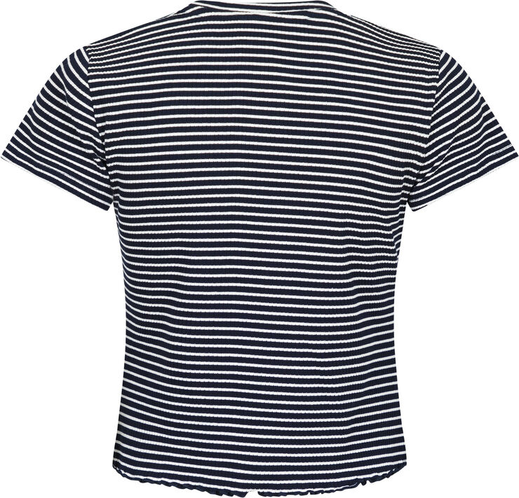 Neo Noir Lonnie Stripe Tee Dark navy