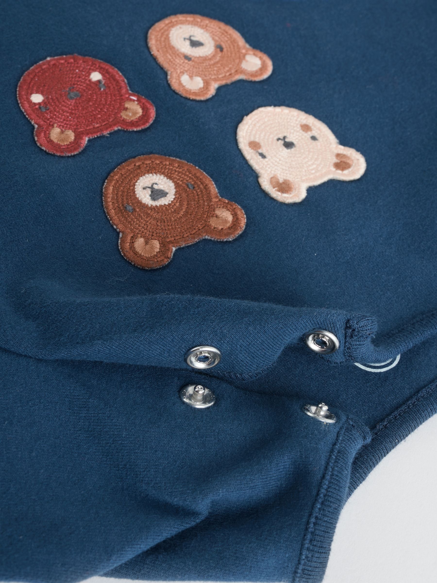 Marineblauw/bruin met beer - Tops en Leggings 6 -delige babyset (0mnd-3jr)