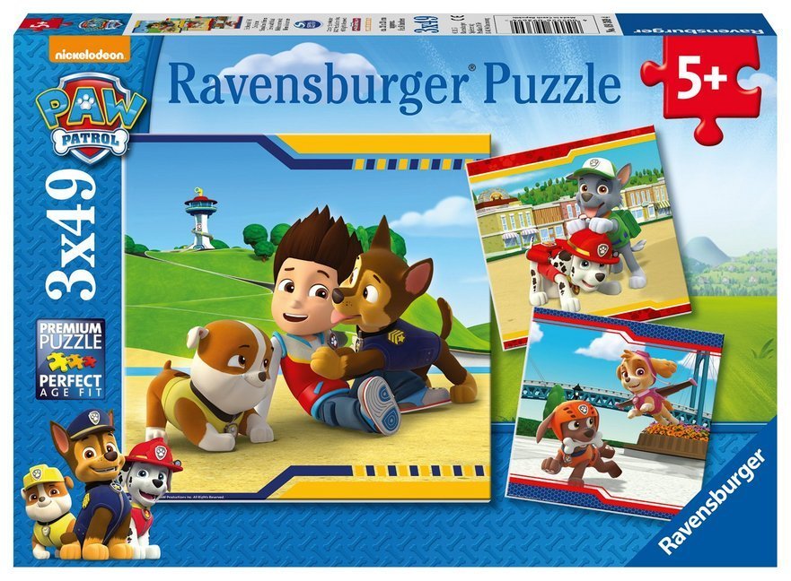 Puzzle PAW PATROL - HELDEN MIT FELL 3x49-teilig