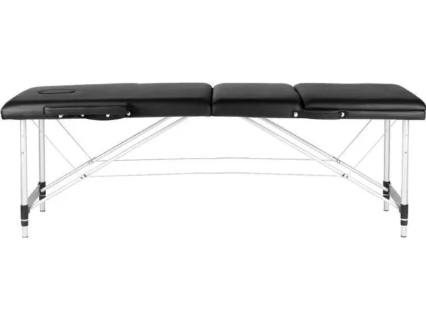 Activeshop sammenklappelig massagebriks ALUMINIUM COMFORT ACTIV FIZJO 3 SEGMENT BLACK